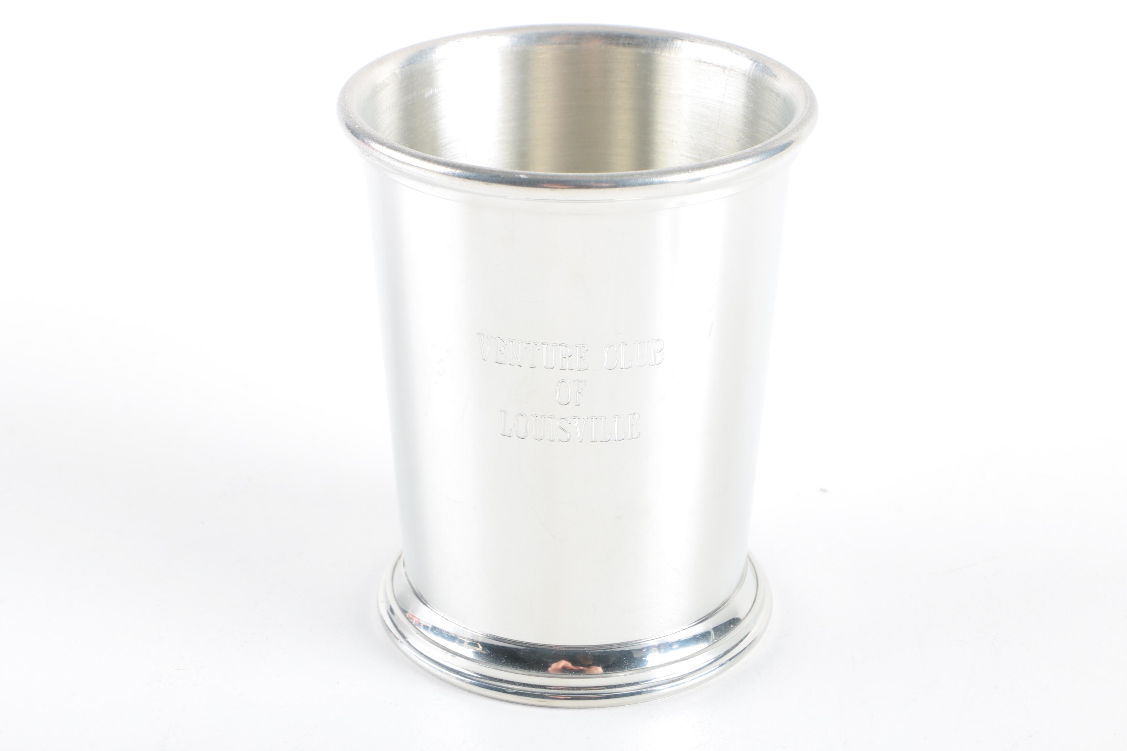 Webster Openwork Sterling Trivet with Pewter and Silver Plate Serving Utensils