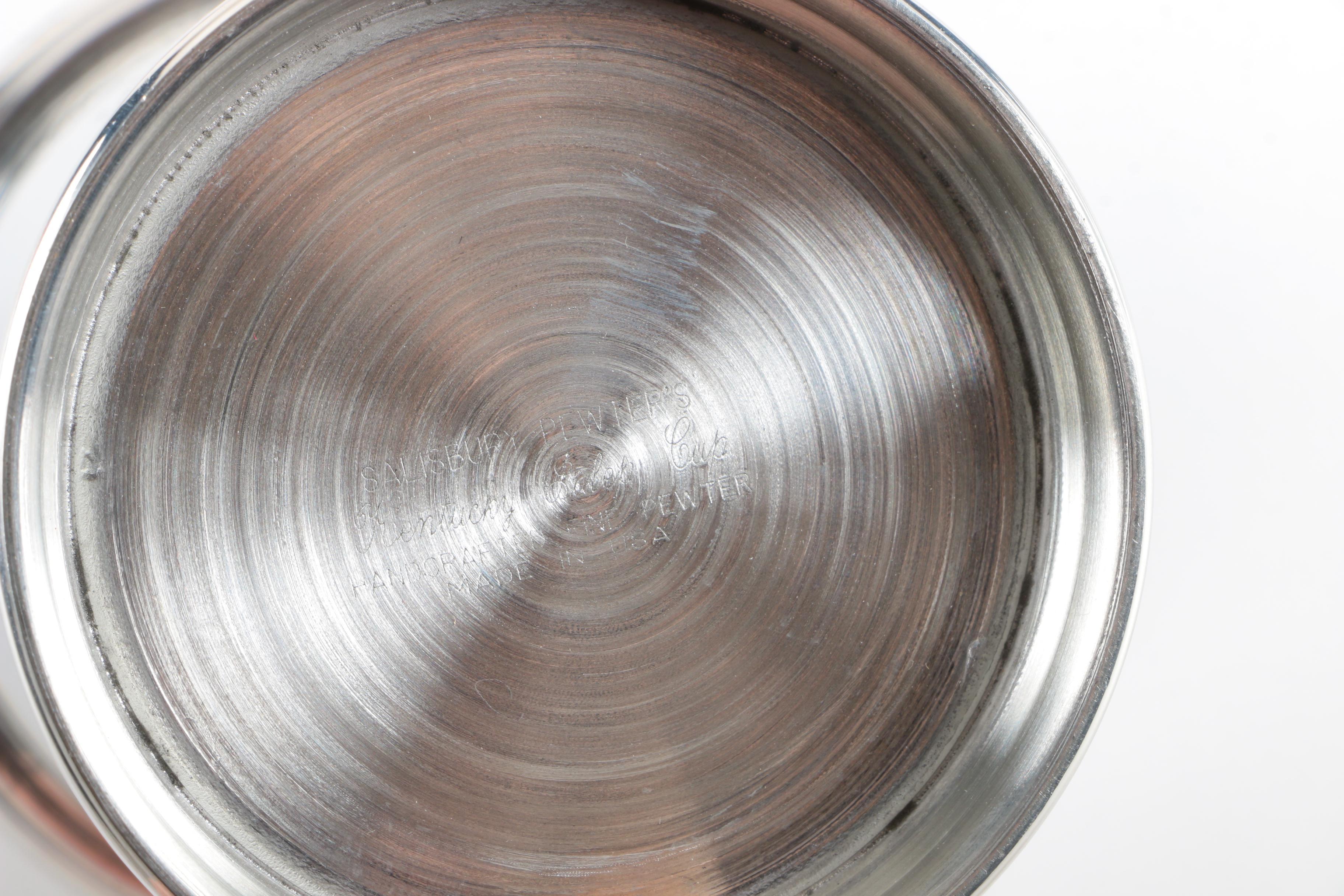 Webster Openwork Sterling Trivet with Pewter and Silver Plate Serving Utensils