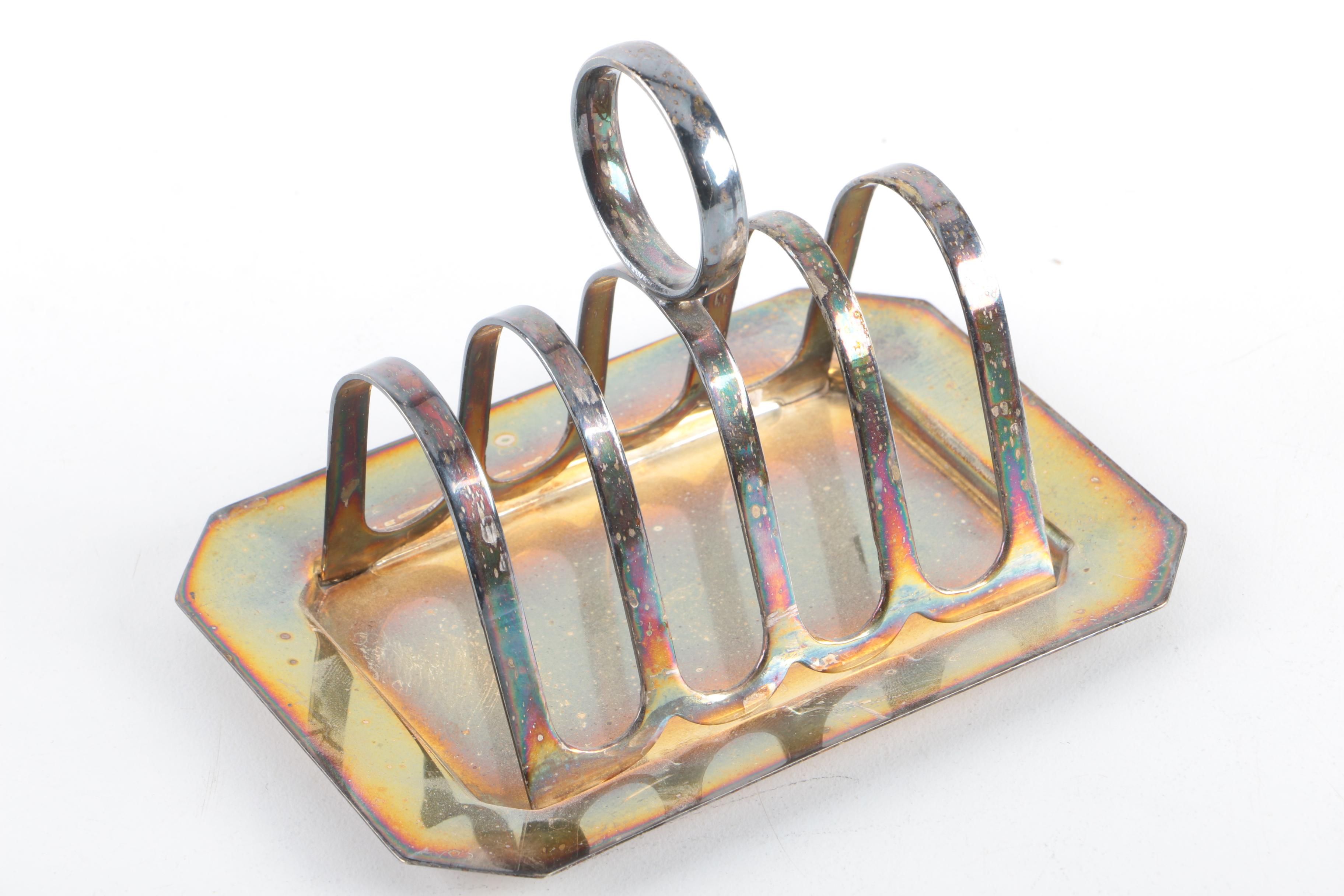 Webster Openwork Sterling Trivet with Pewter and Silver Plate Serving Utensils