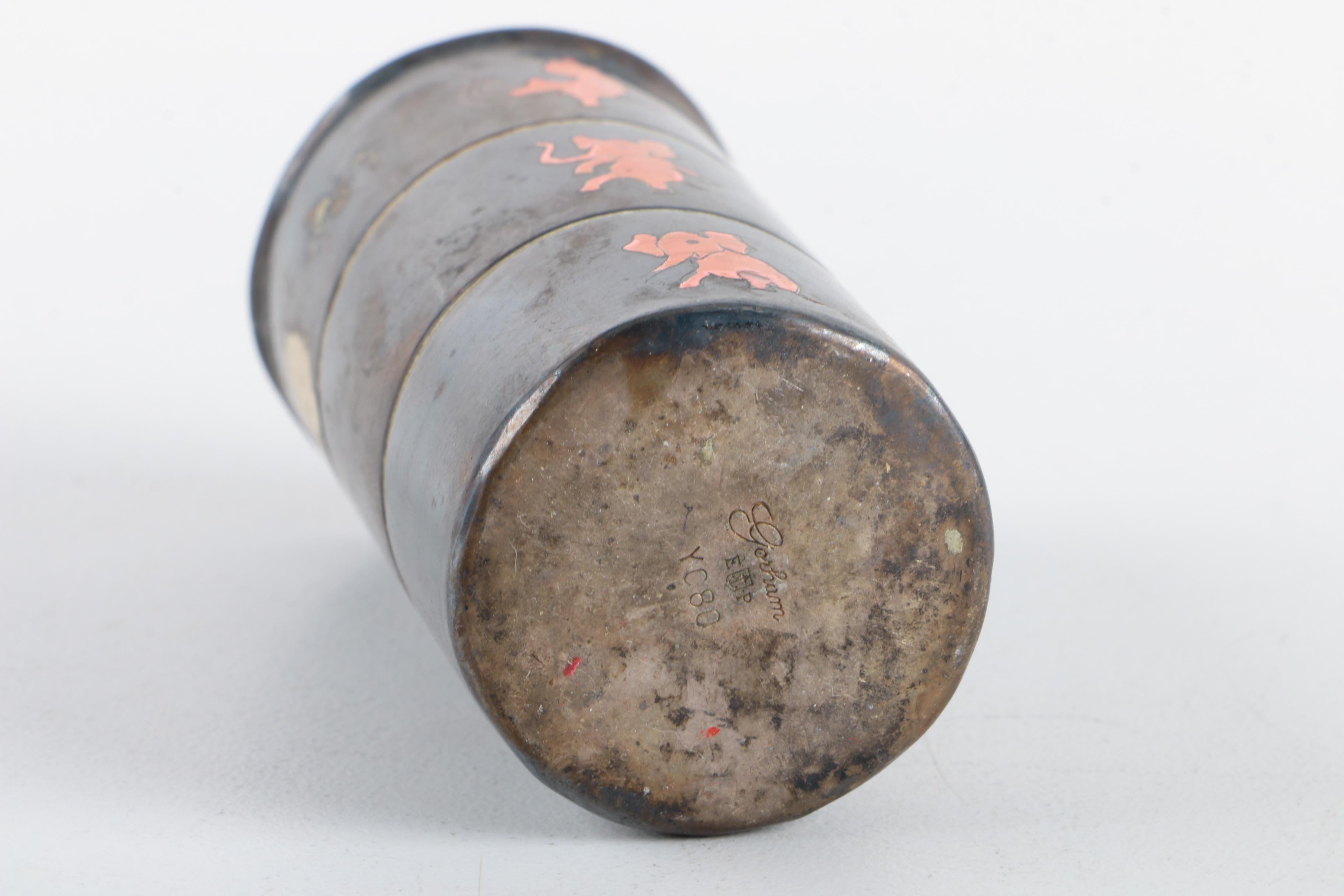 Webster Openwork Sterling Trivet with Pewter and Silver Plate Serving Utensils