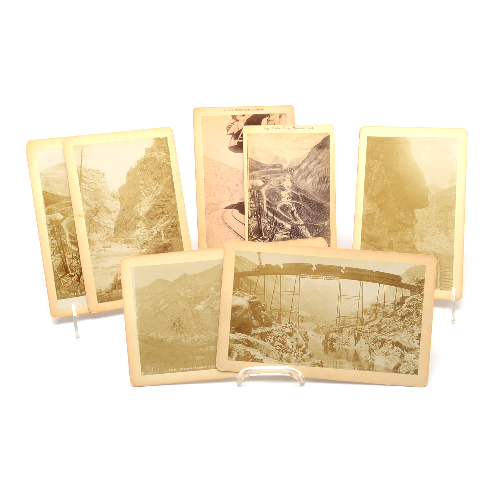 1880s-1890s Train Photographs From Colorado