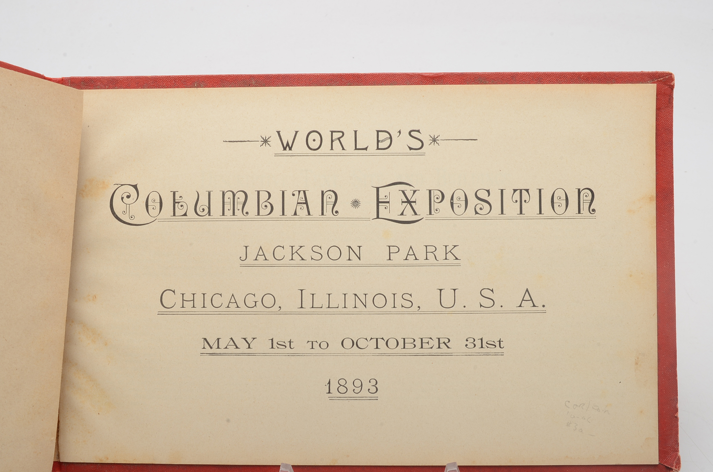 1893 Chicago "World Fair" Pictorial Album