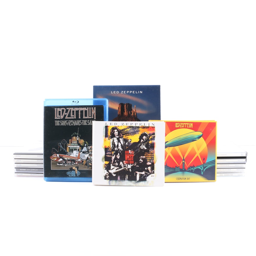 Led Zeppelin CD, Blu-Ray, and DVD Collection