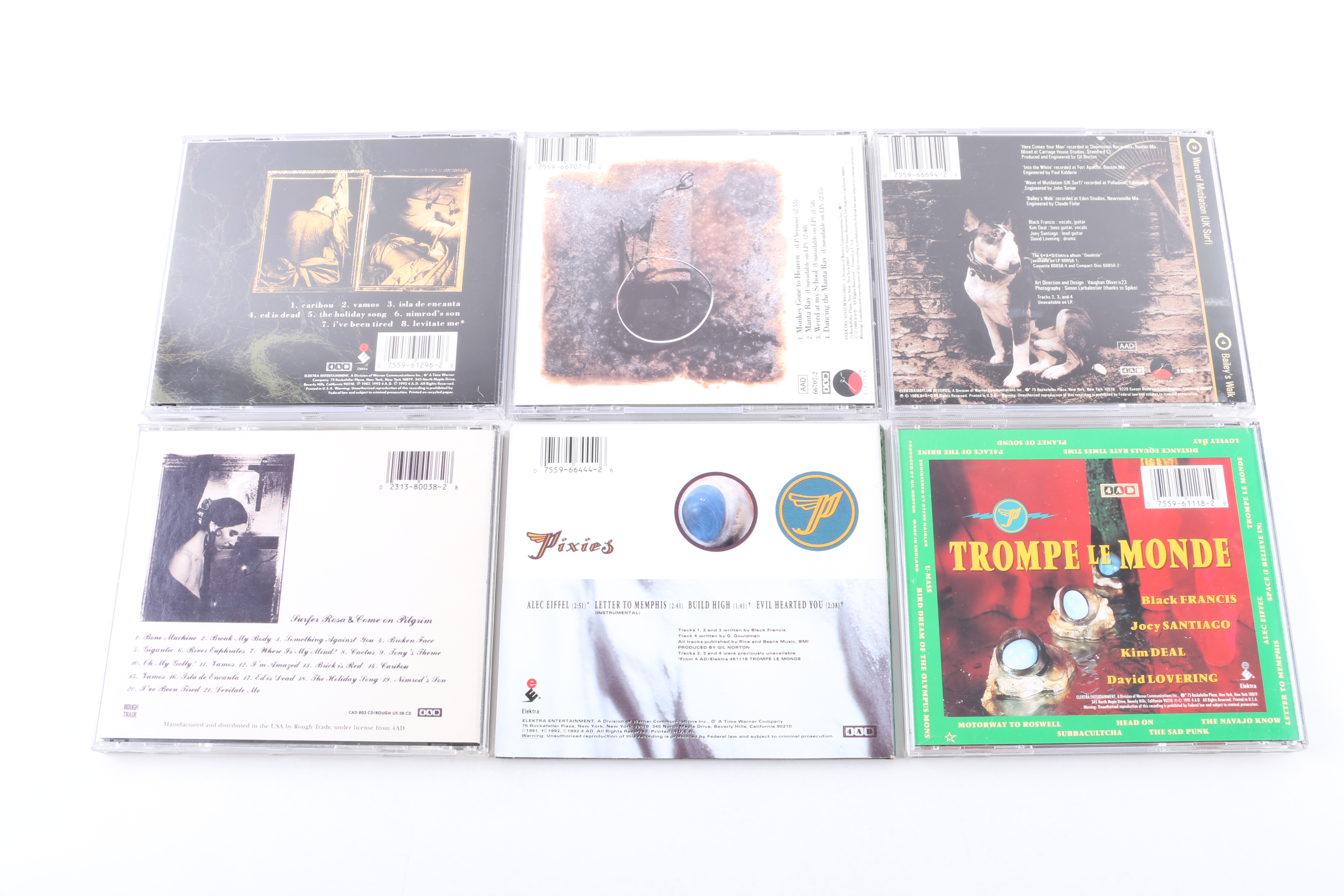 Pixies, The Breeders, and Frank Black CD and DVDs