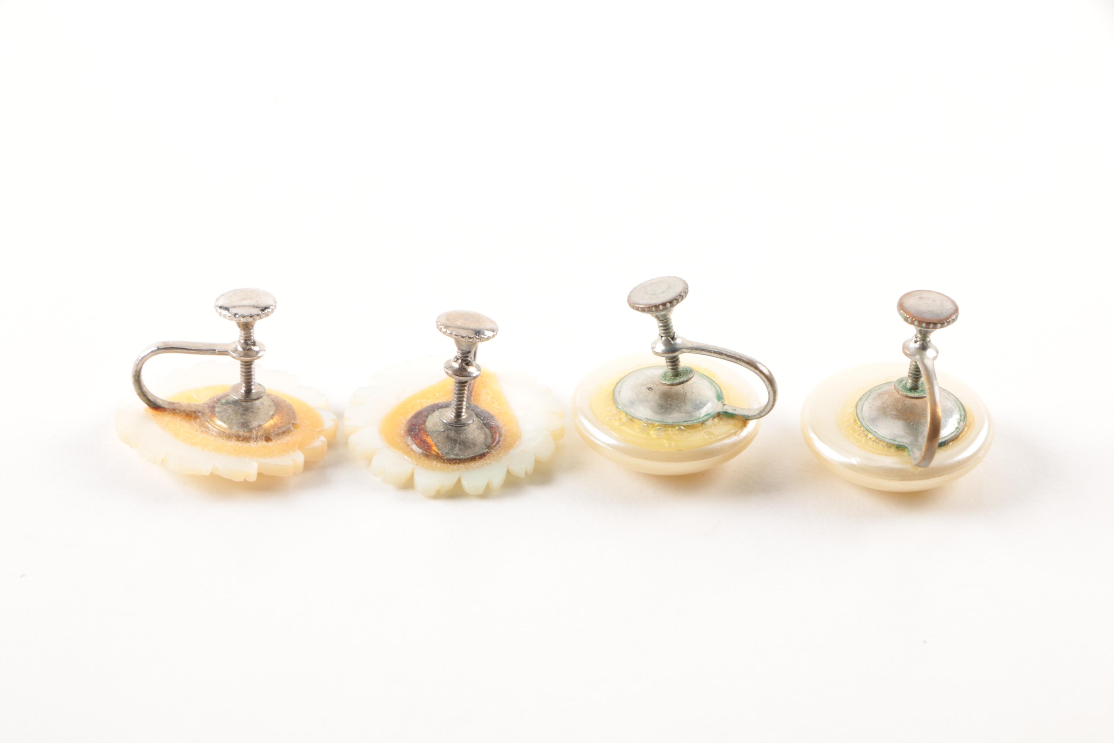 Assorted Costume Earrings and a Necklace Including Trifari and Coro