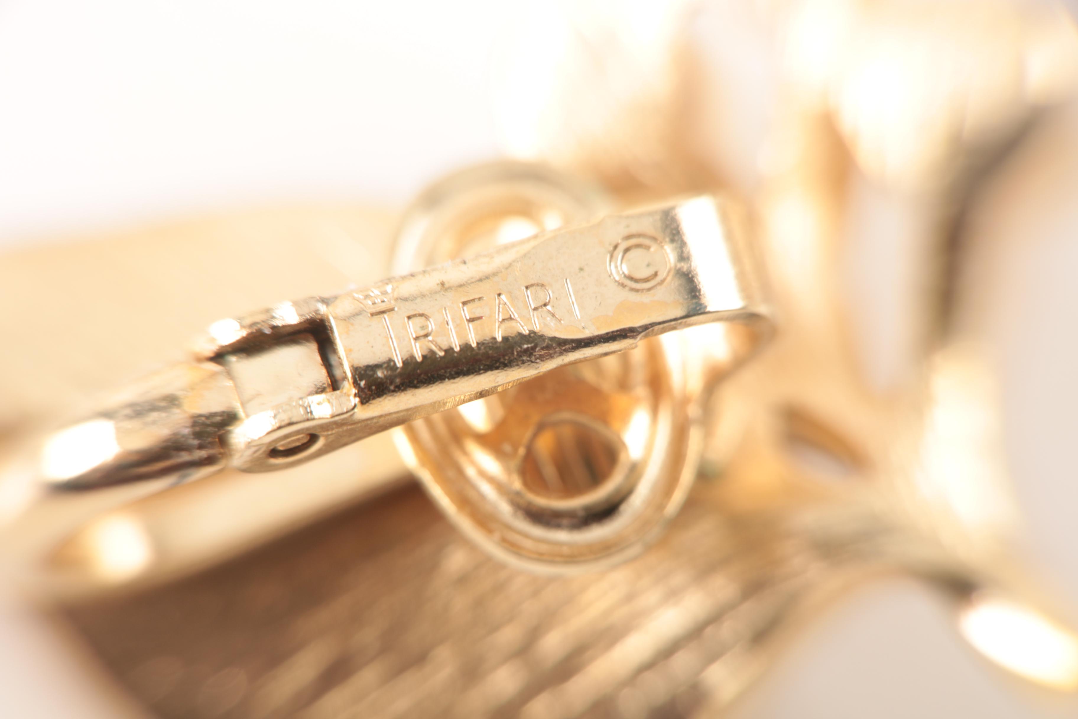 Assorted Costume Earrings and a Necklace Including Trifari and Coro