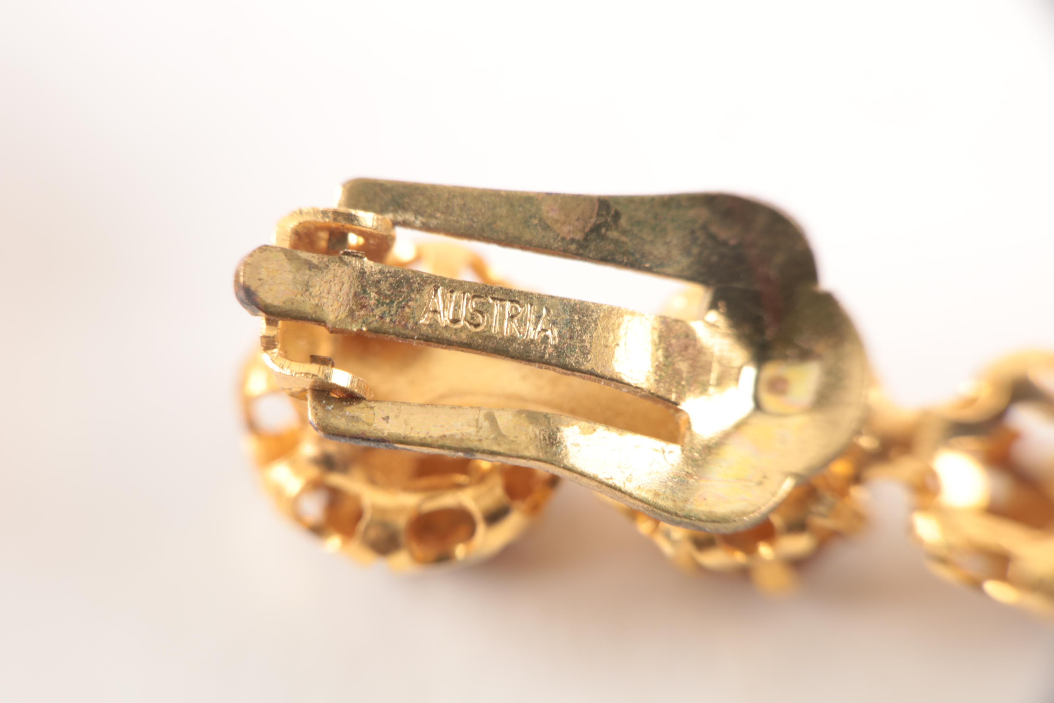 Assorted Costume Earrings and a Necklace Including Trifari and Coro