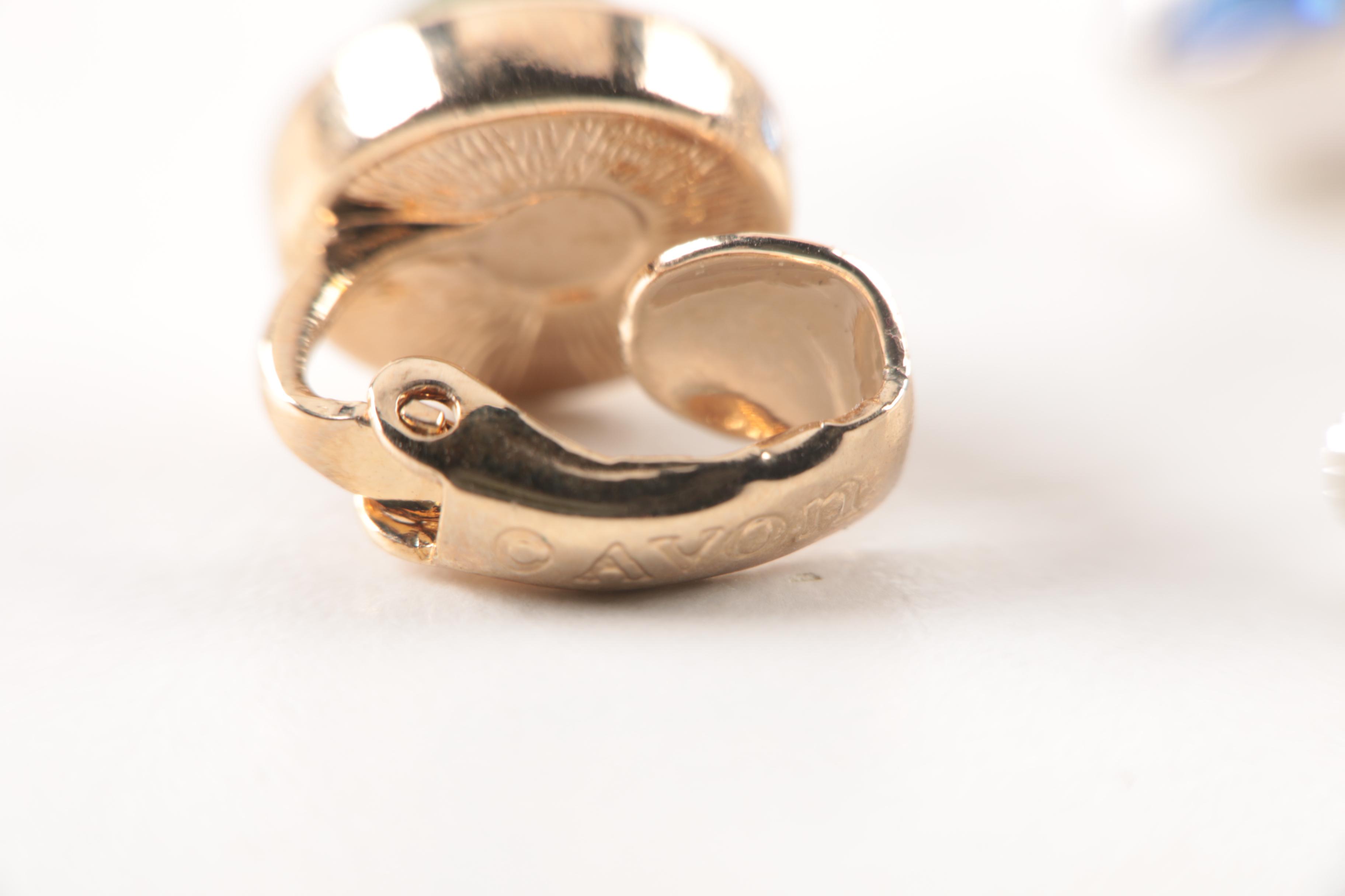 Assorted Costume Earrings and a Necklace Including Trifari and Coro