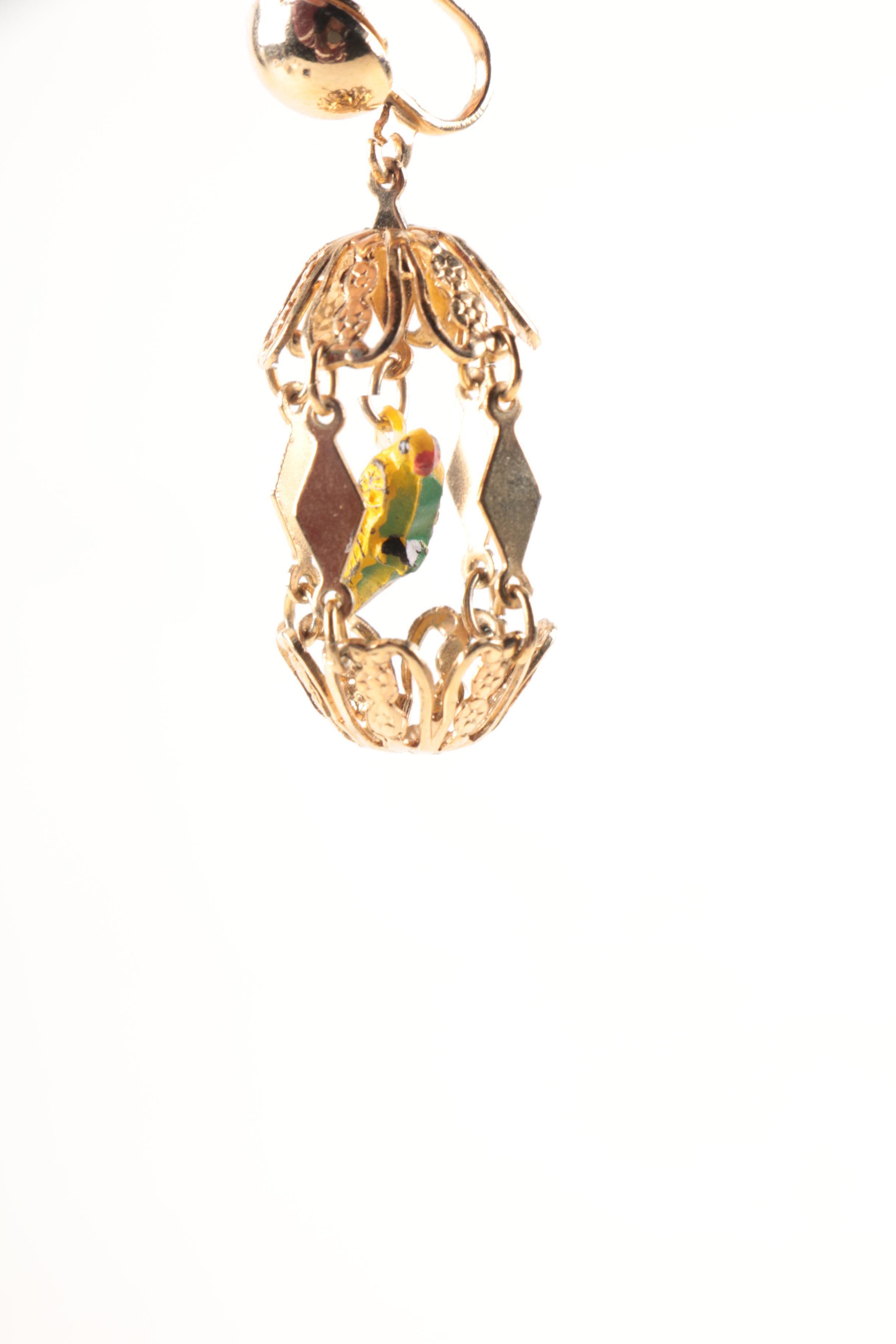 Assorted Costume Earrings and a Necklace Including Trifari and Coro