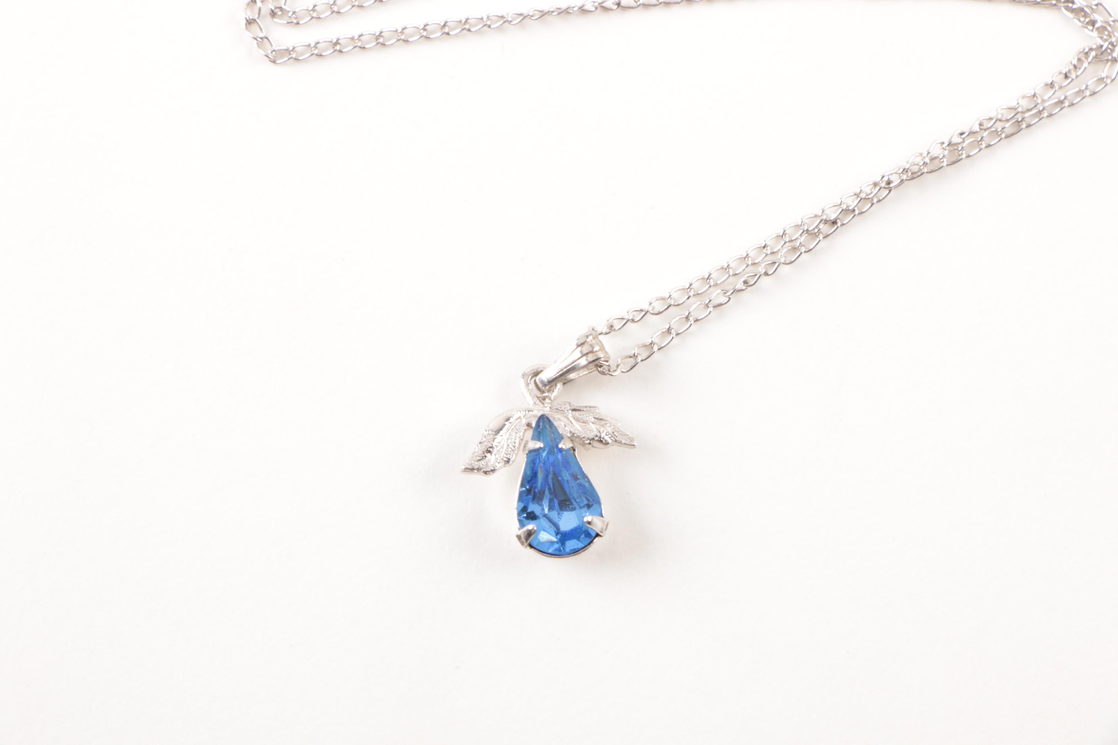 Assorted Costume Earrings and a Necklace Including Trifari and Coro