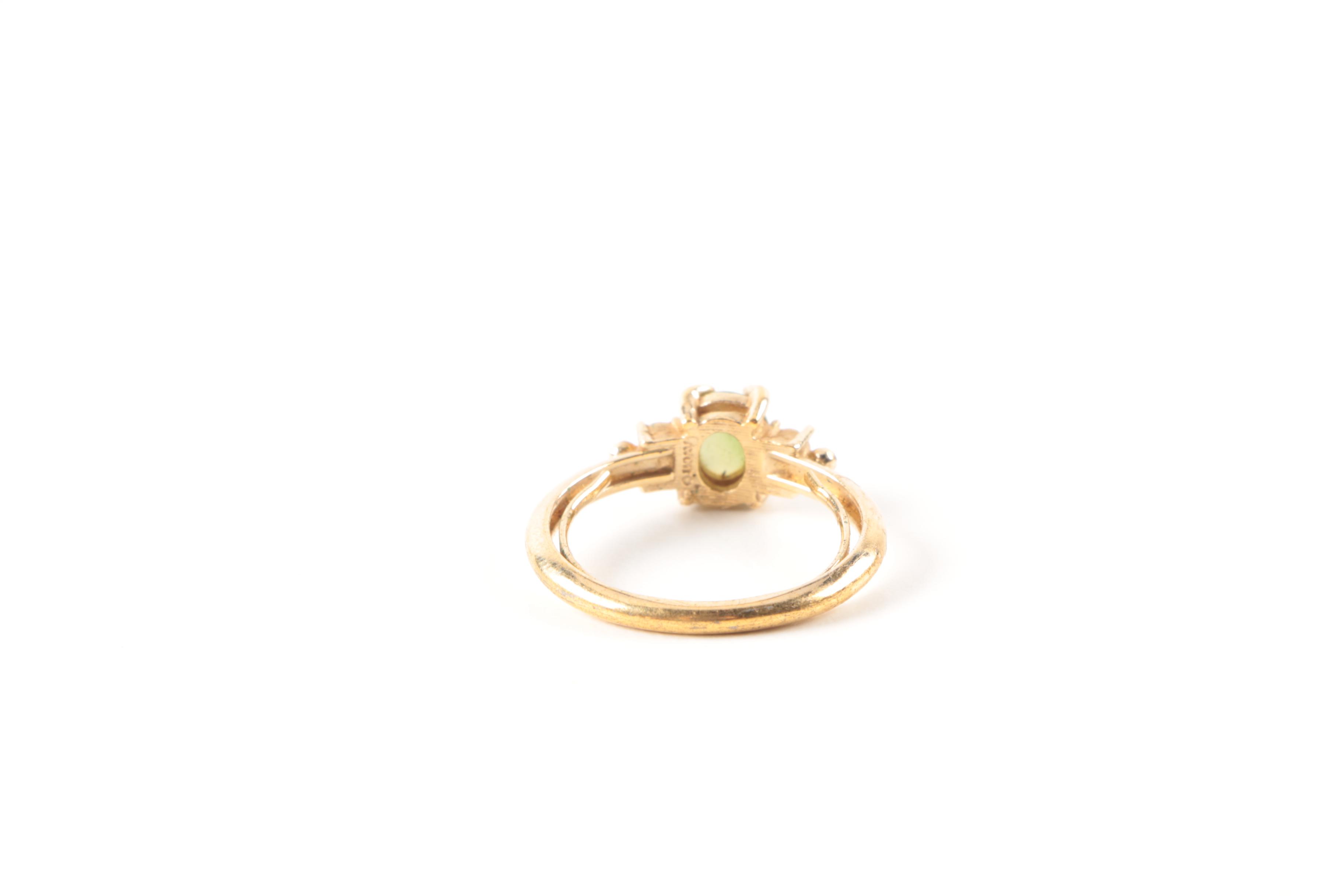 Gold-Tone Glass Stone Ring Selection