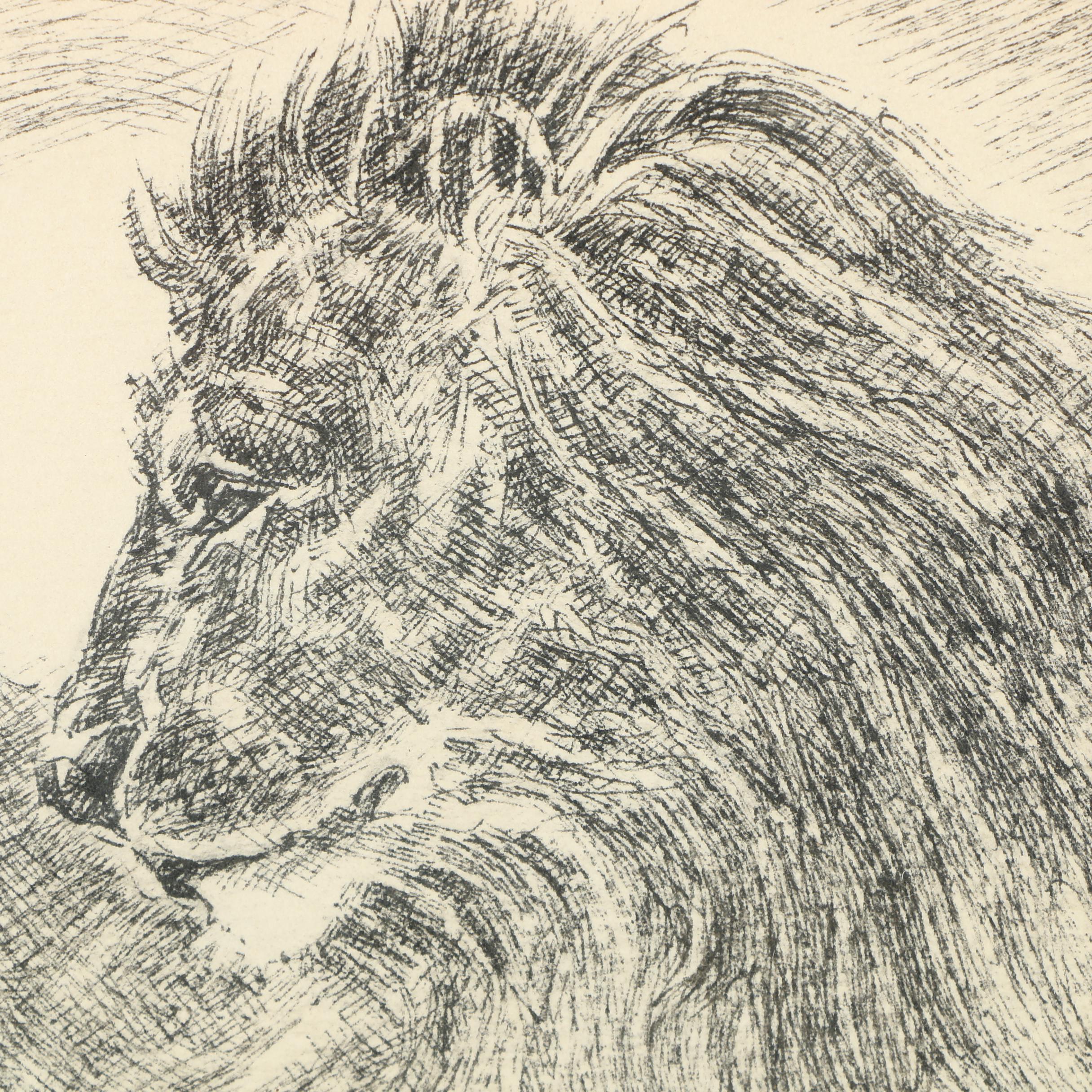 Adrian Compton 1985 Etching on Paper "What the World Needs Now"