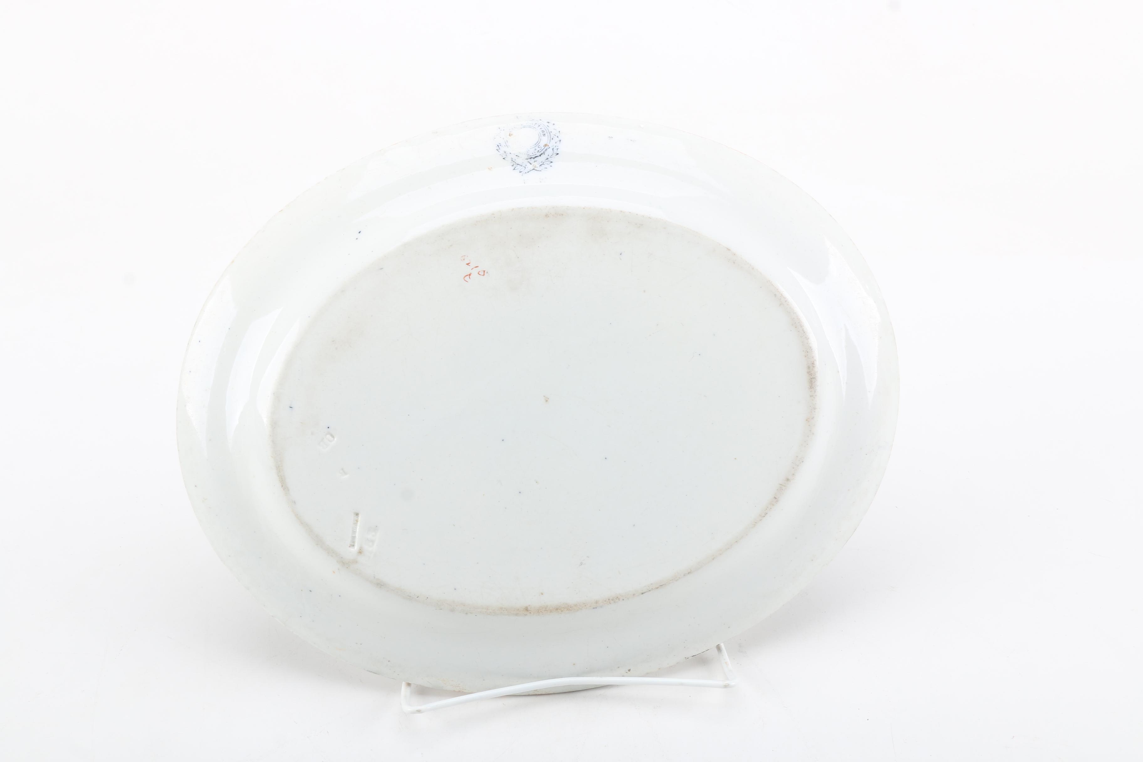 19th Century Hand-painted Bowls and Antique Ashworth Ironstone Platter