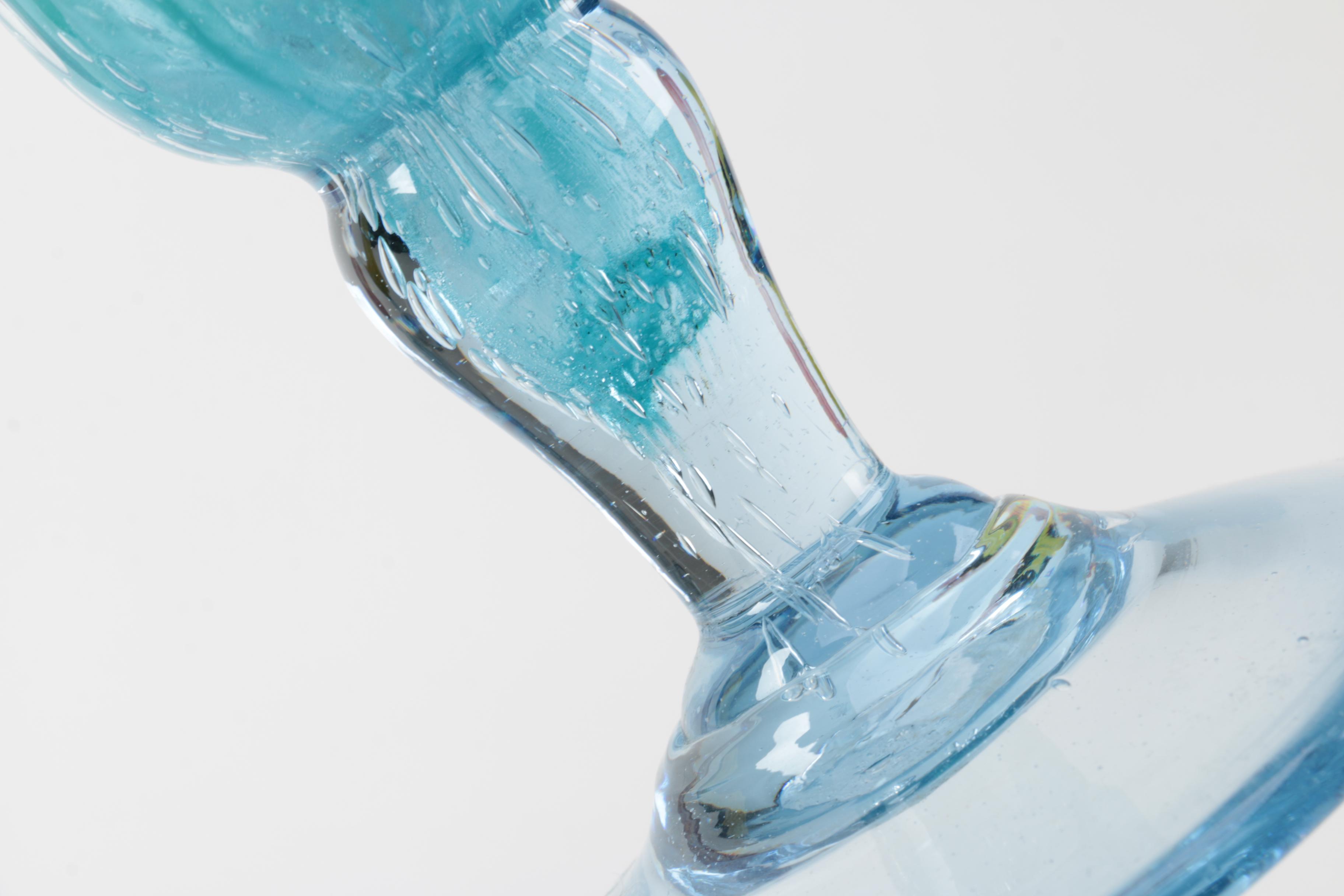 Siozard "Verre et Flamme" Art Glass Bud Vases