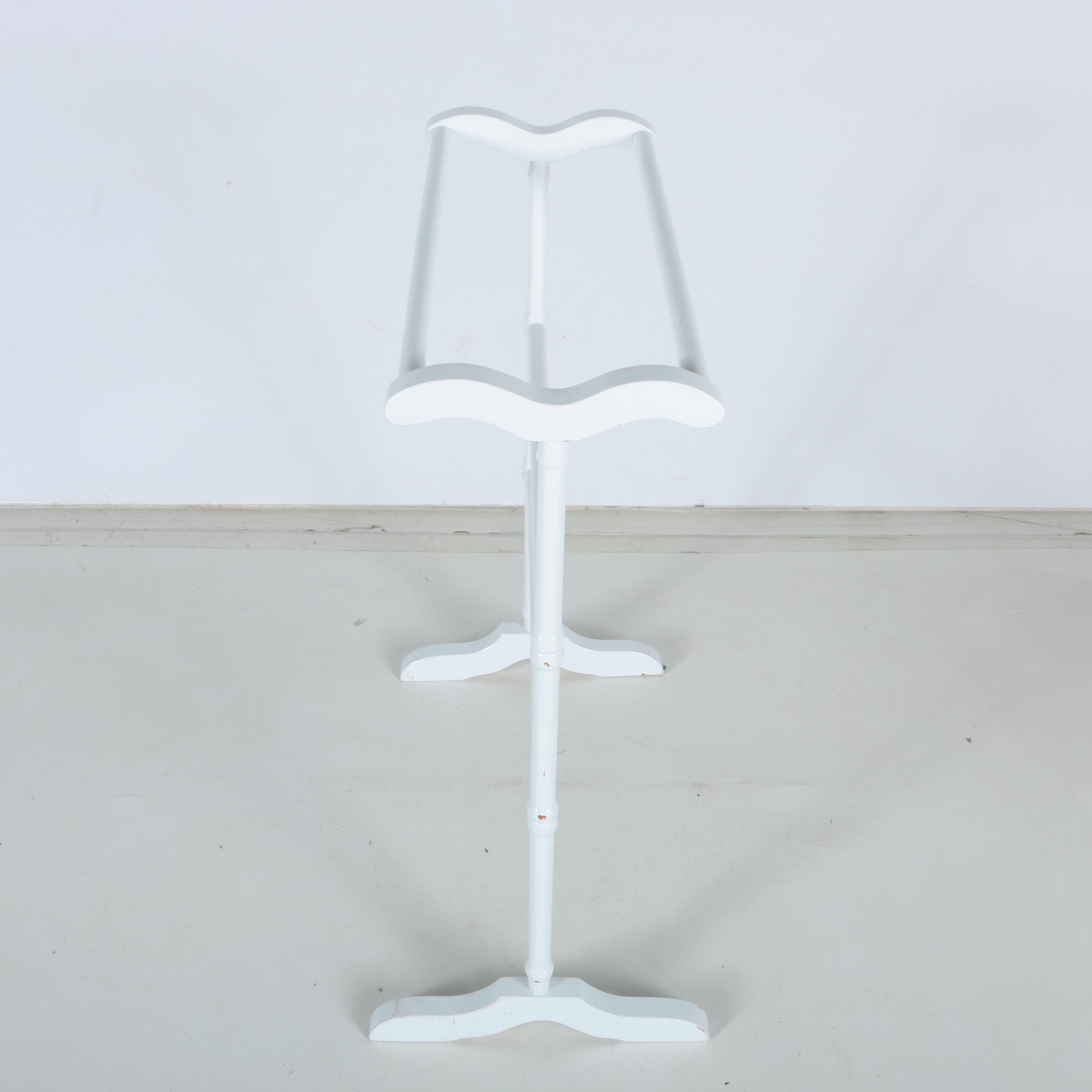 Metal Wall Shelving and Wooden Quilt Rack