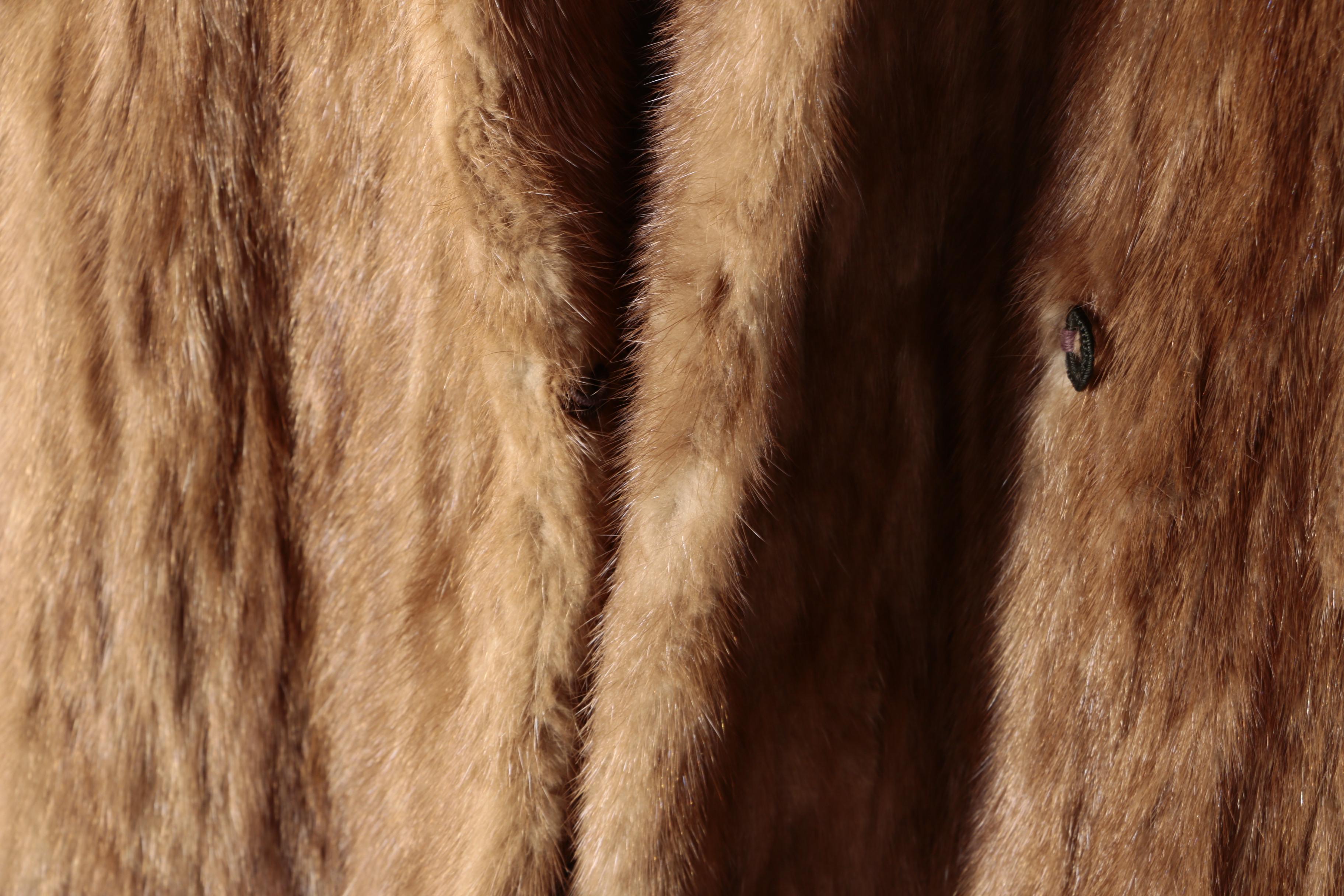 Vintage Pastel Mink Fur Coat