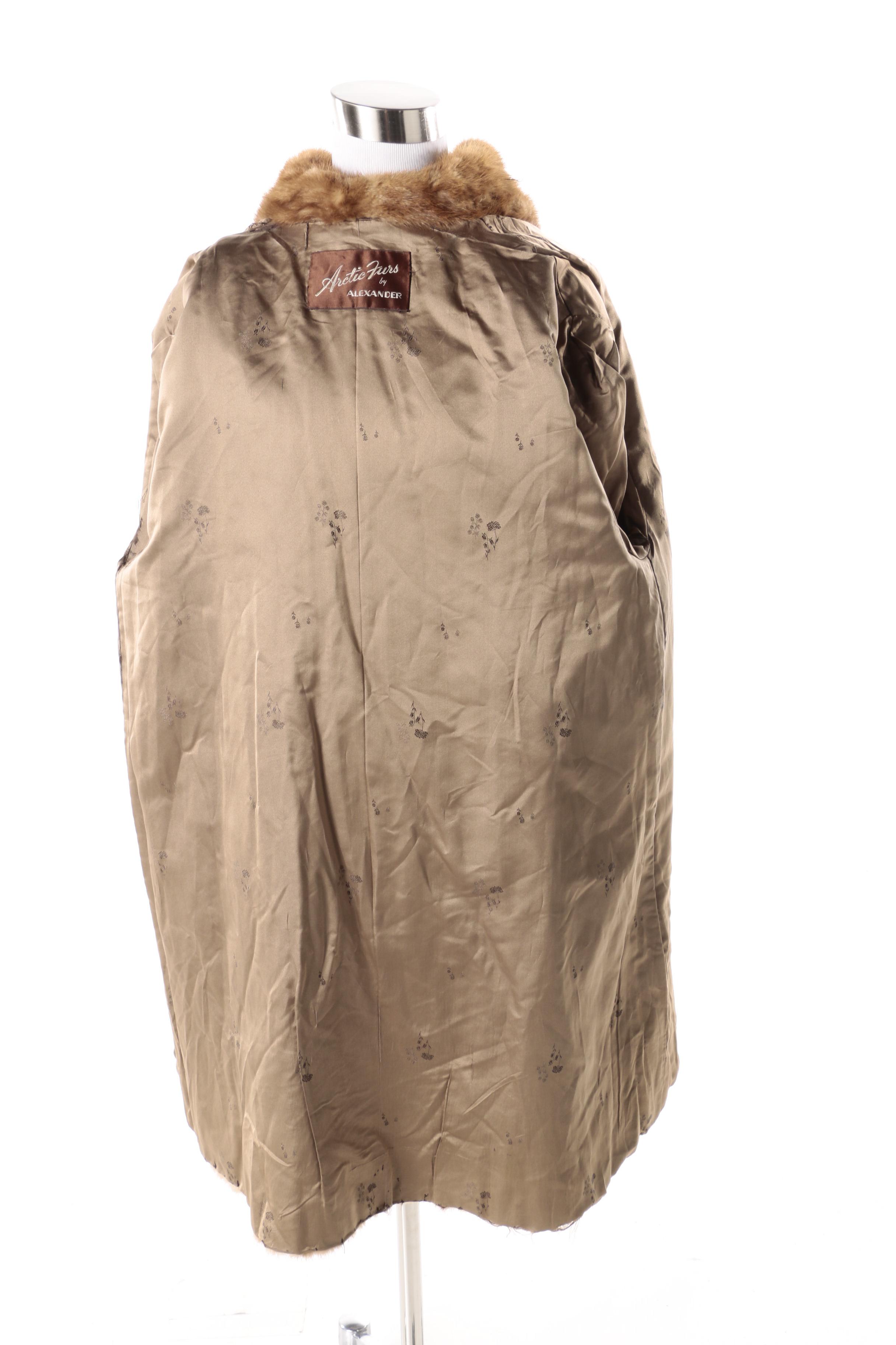 Vintage Pastel Mink Fur Coat