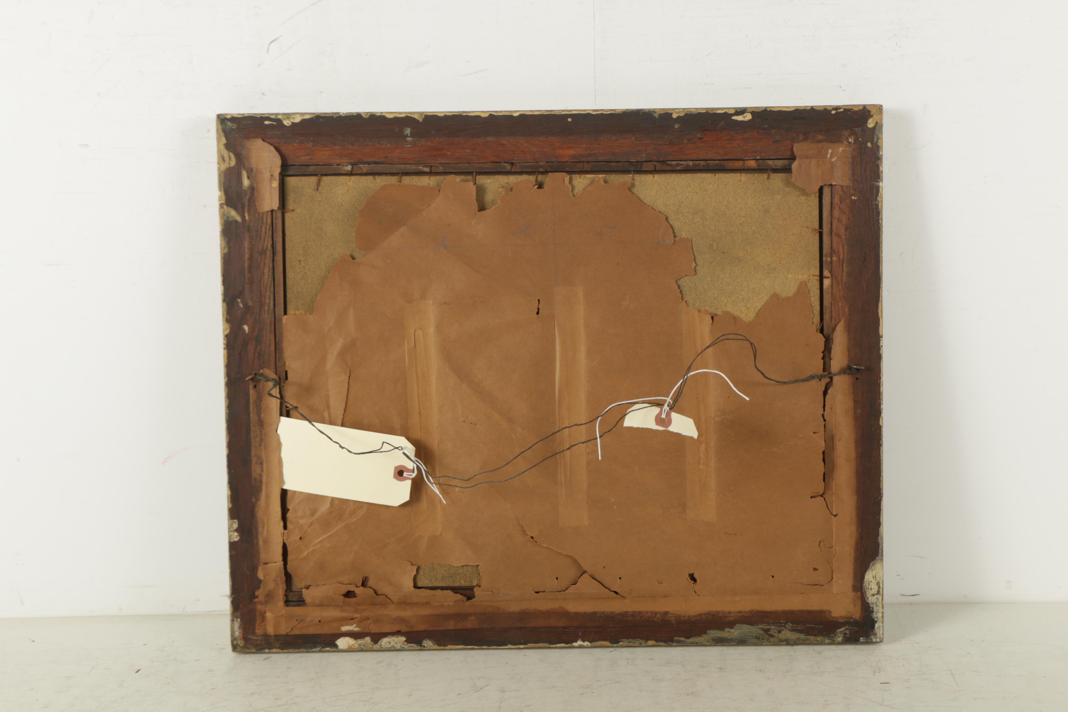 Albert Glatthaar Pastel Drawing on Cardboard of Still Life