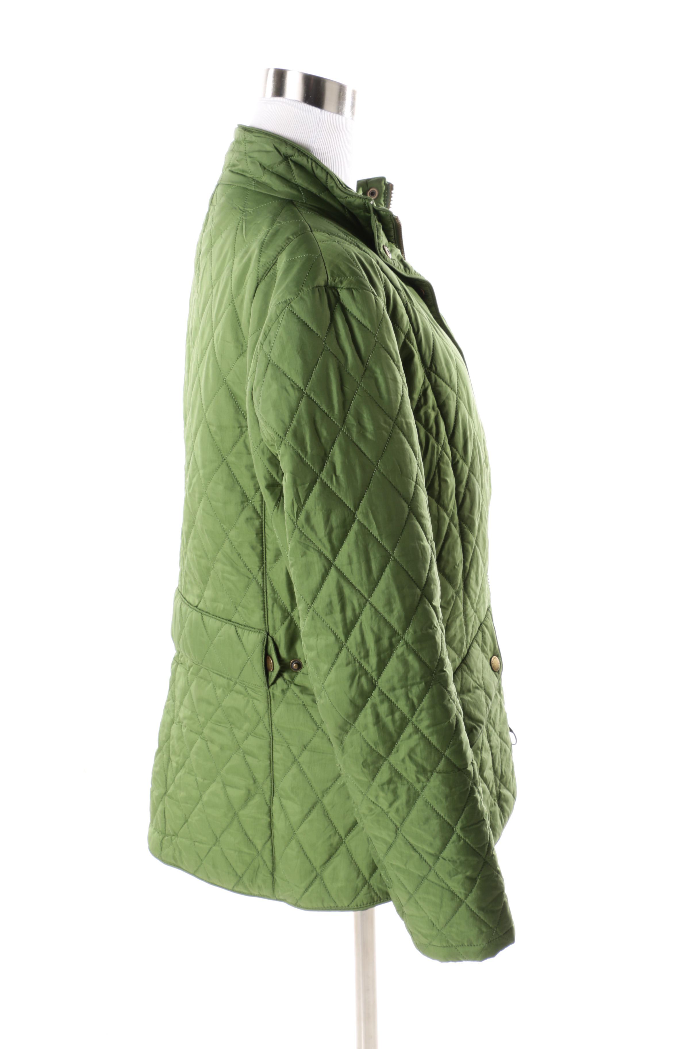 Women's Barbour Green Quilted Jacket