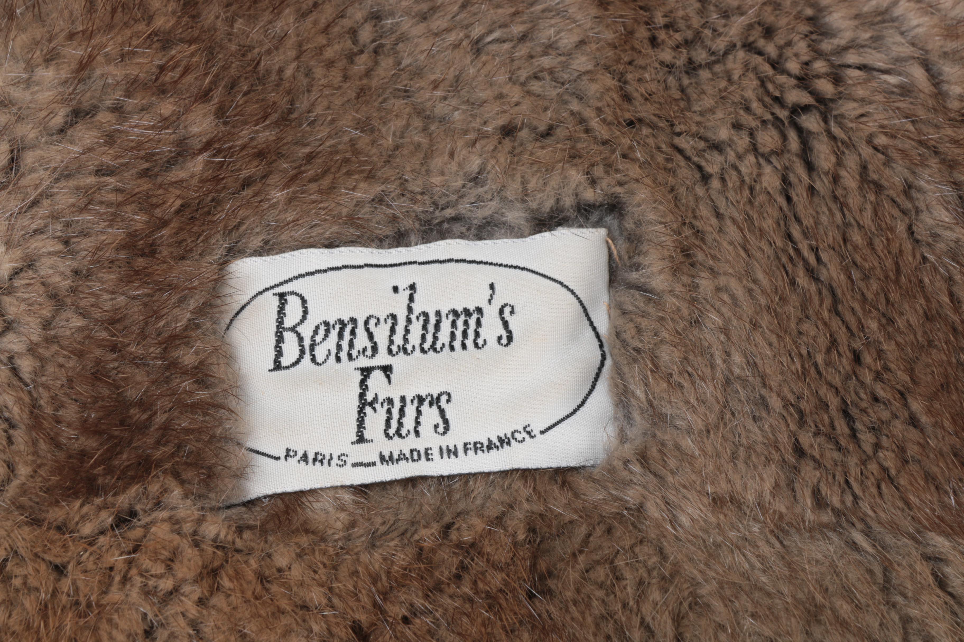 Women's Muskrat Fur Lined Trench Coat