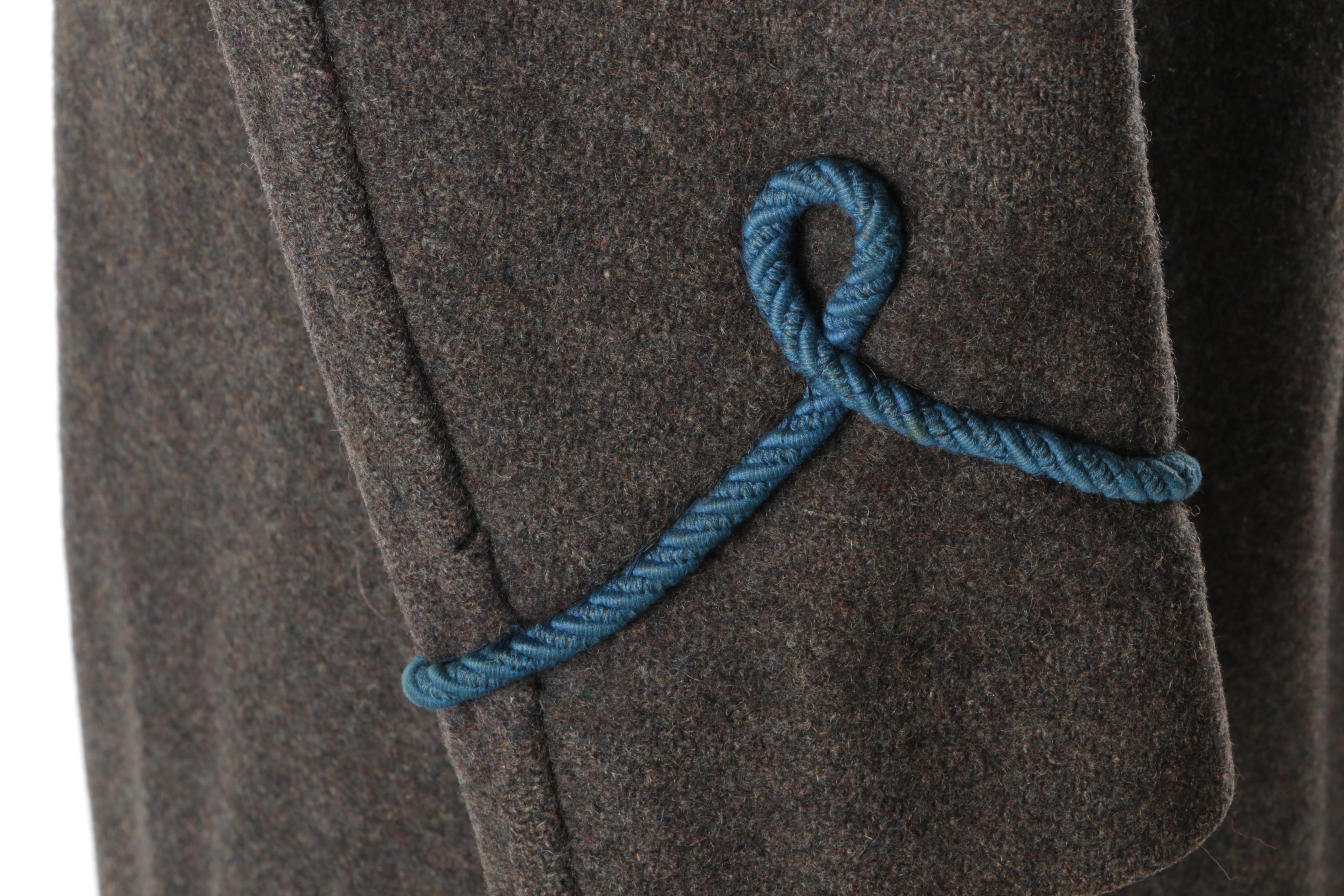 Men's Grey Wool Coat