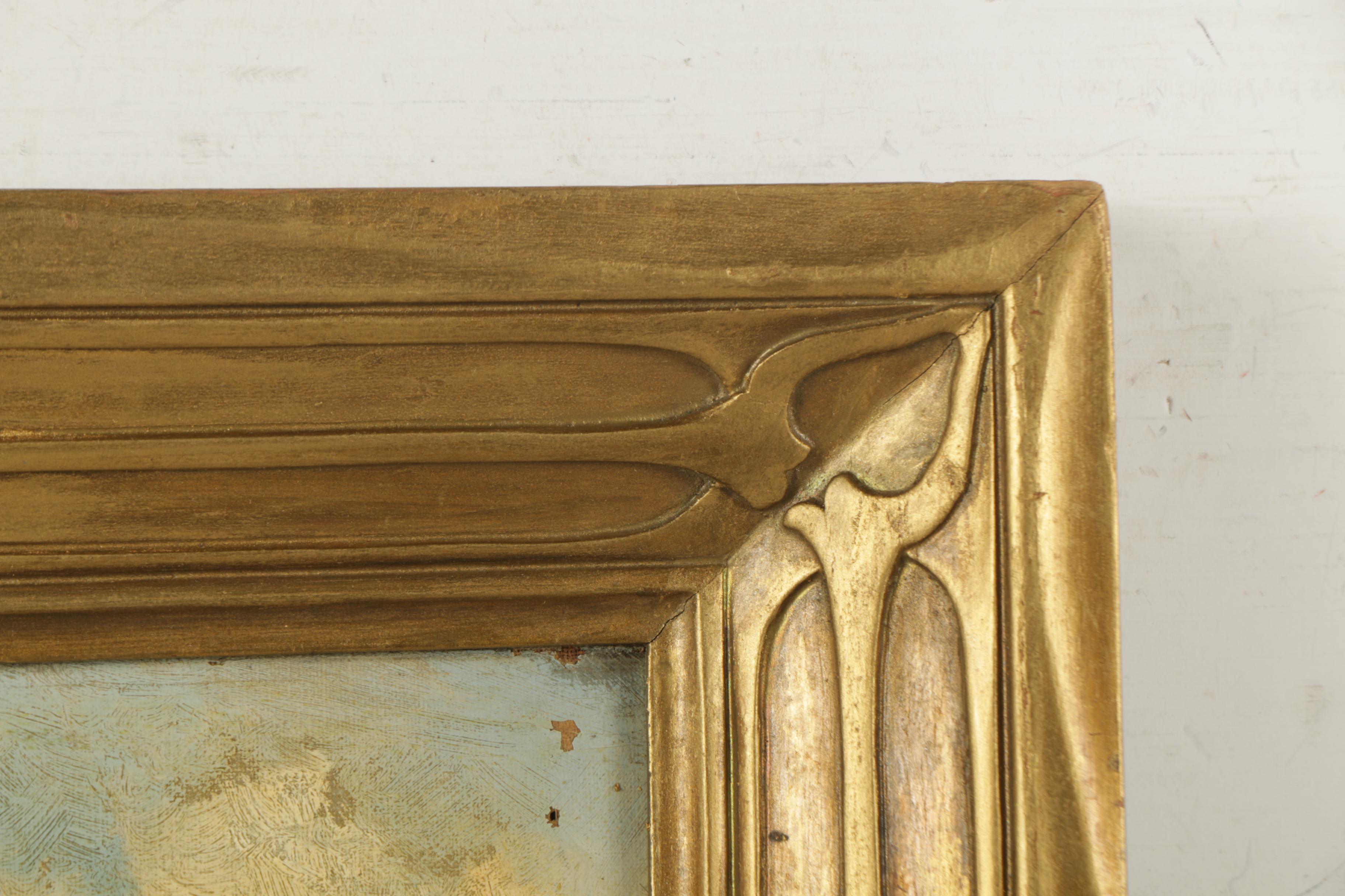 Oil Painting on Canvas of Hunting Dogs in the Manner of Robert Cleminson