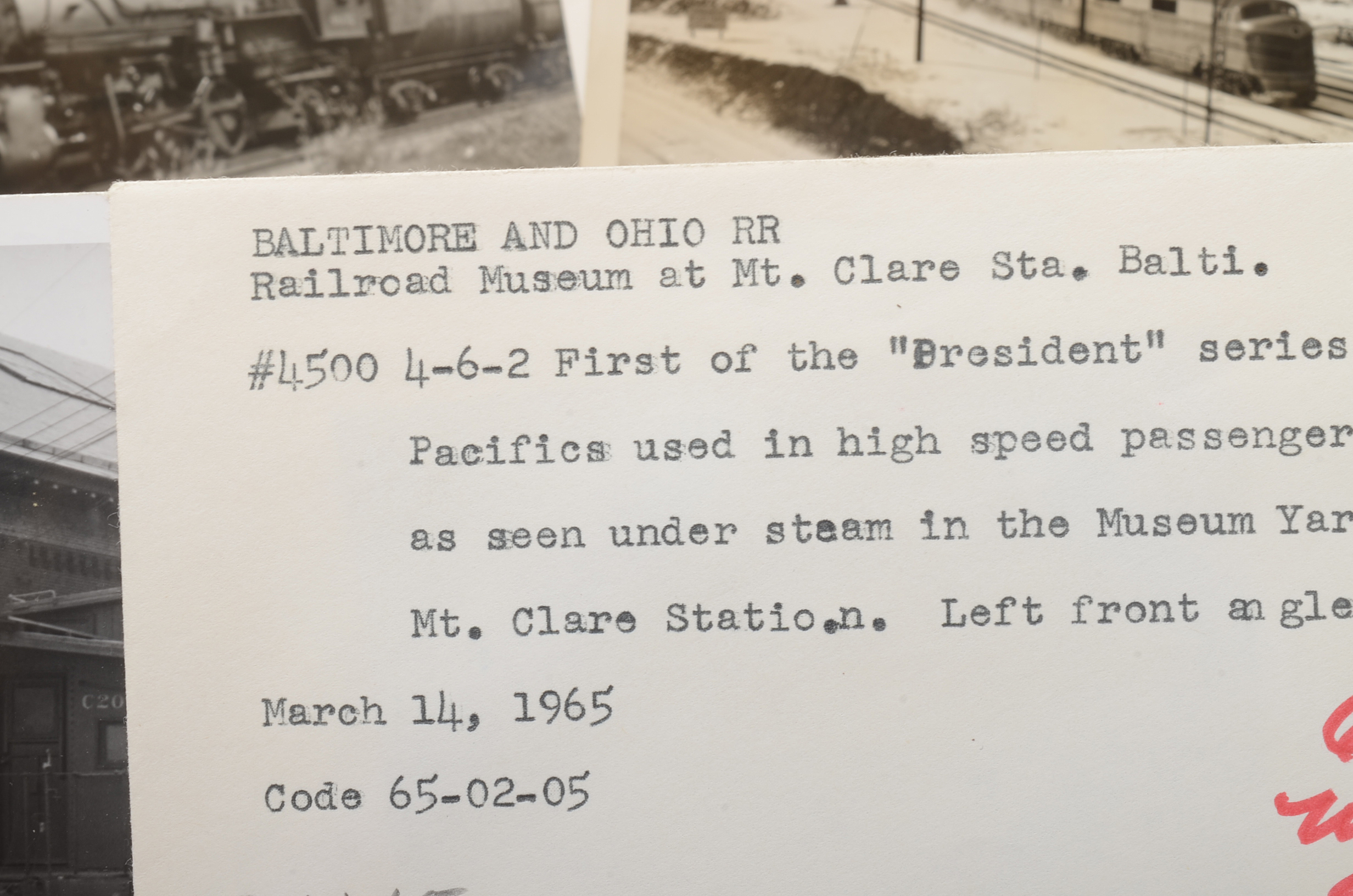 Collection of Baltimore and Ohio Railroad Photographs from 1940s