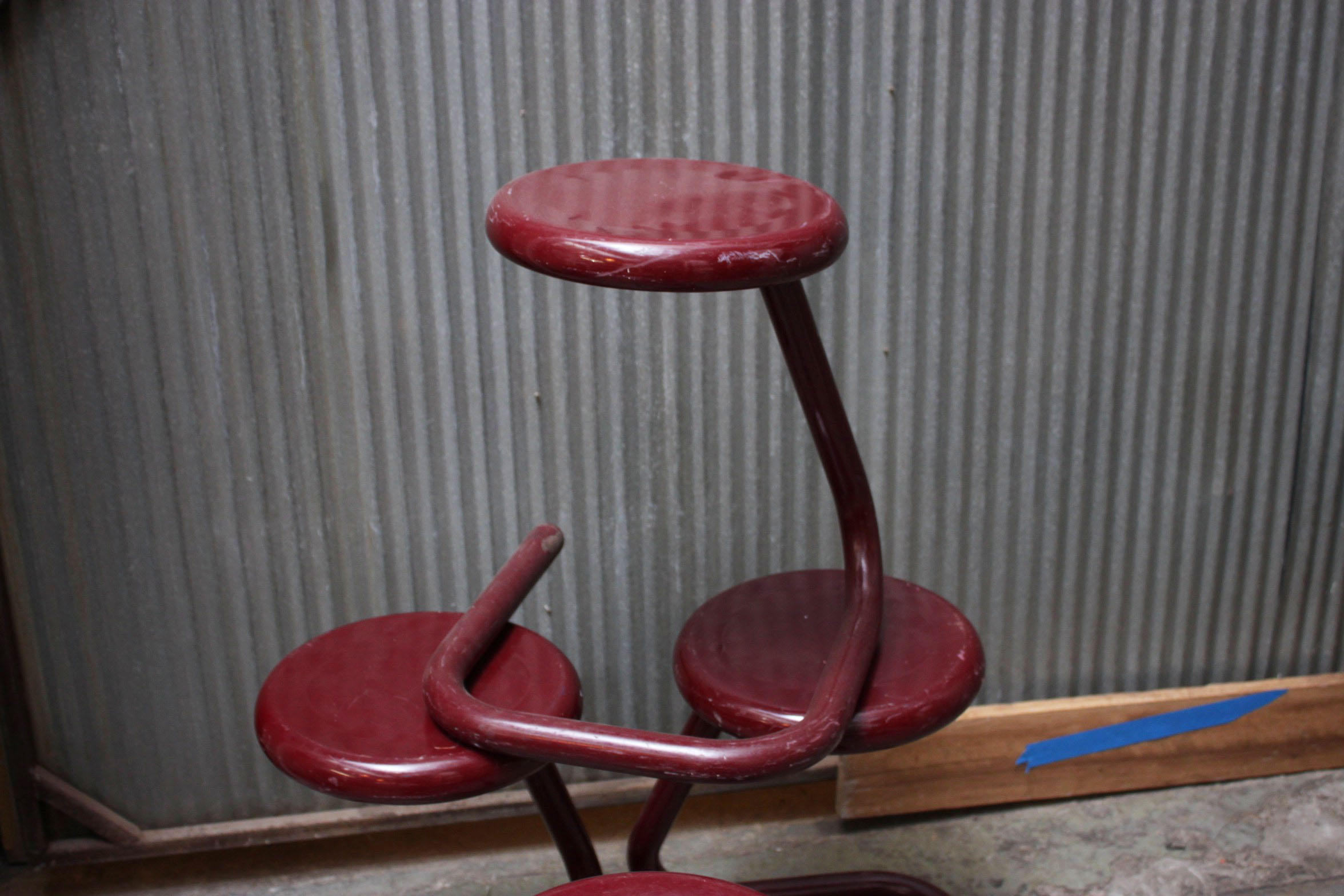 Vintage Modernist K700 "Paperclip" Stools by Kinetics