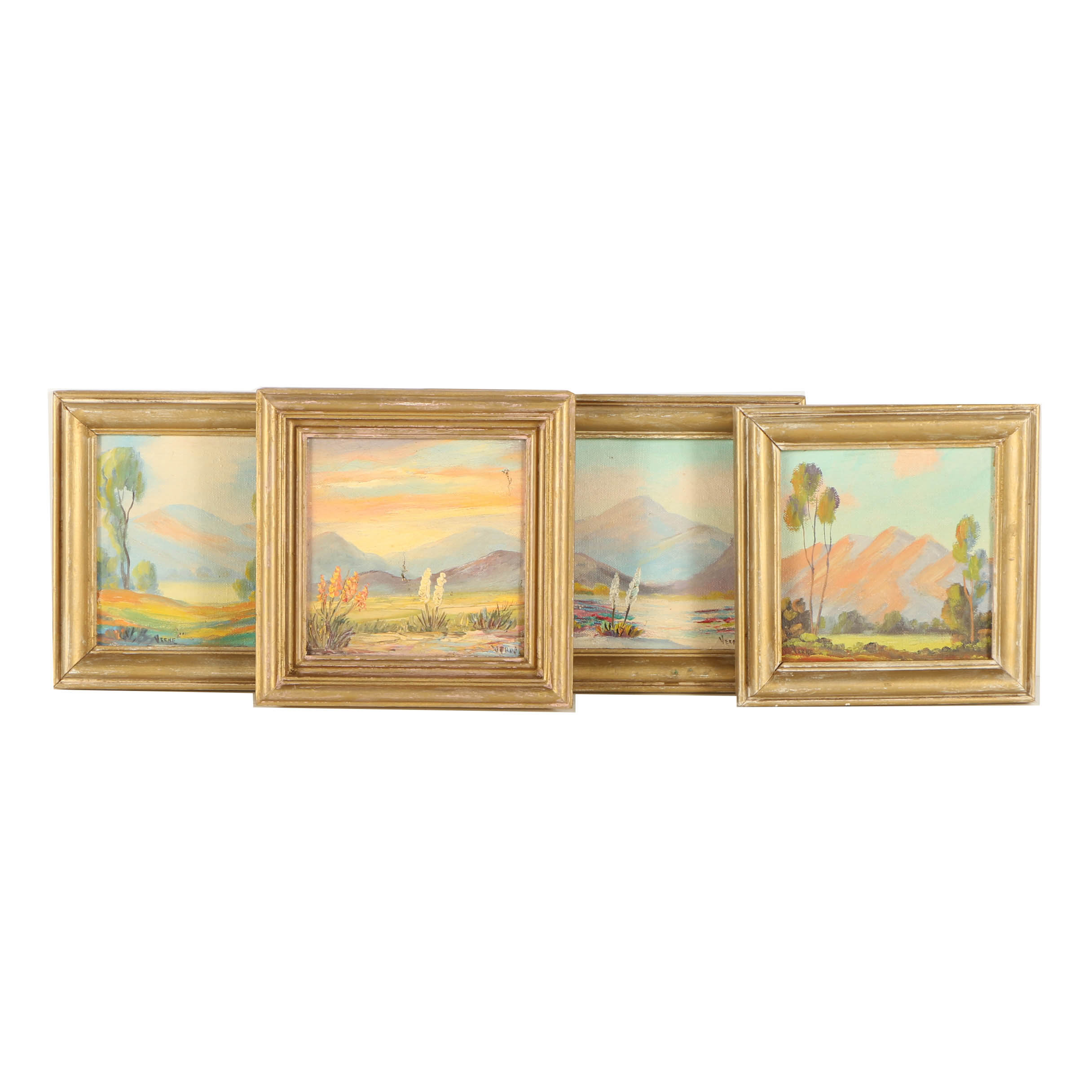 Verne Oil Paintings on Canvas of Desert Landscapes