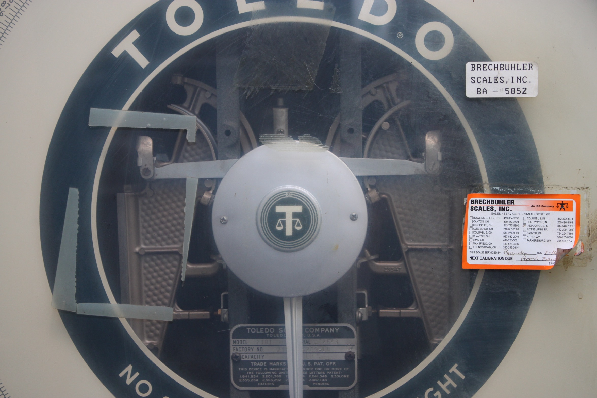 Vintage Toledo Scale Company "Honest Weight" Industrial Scale