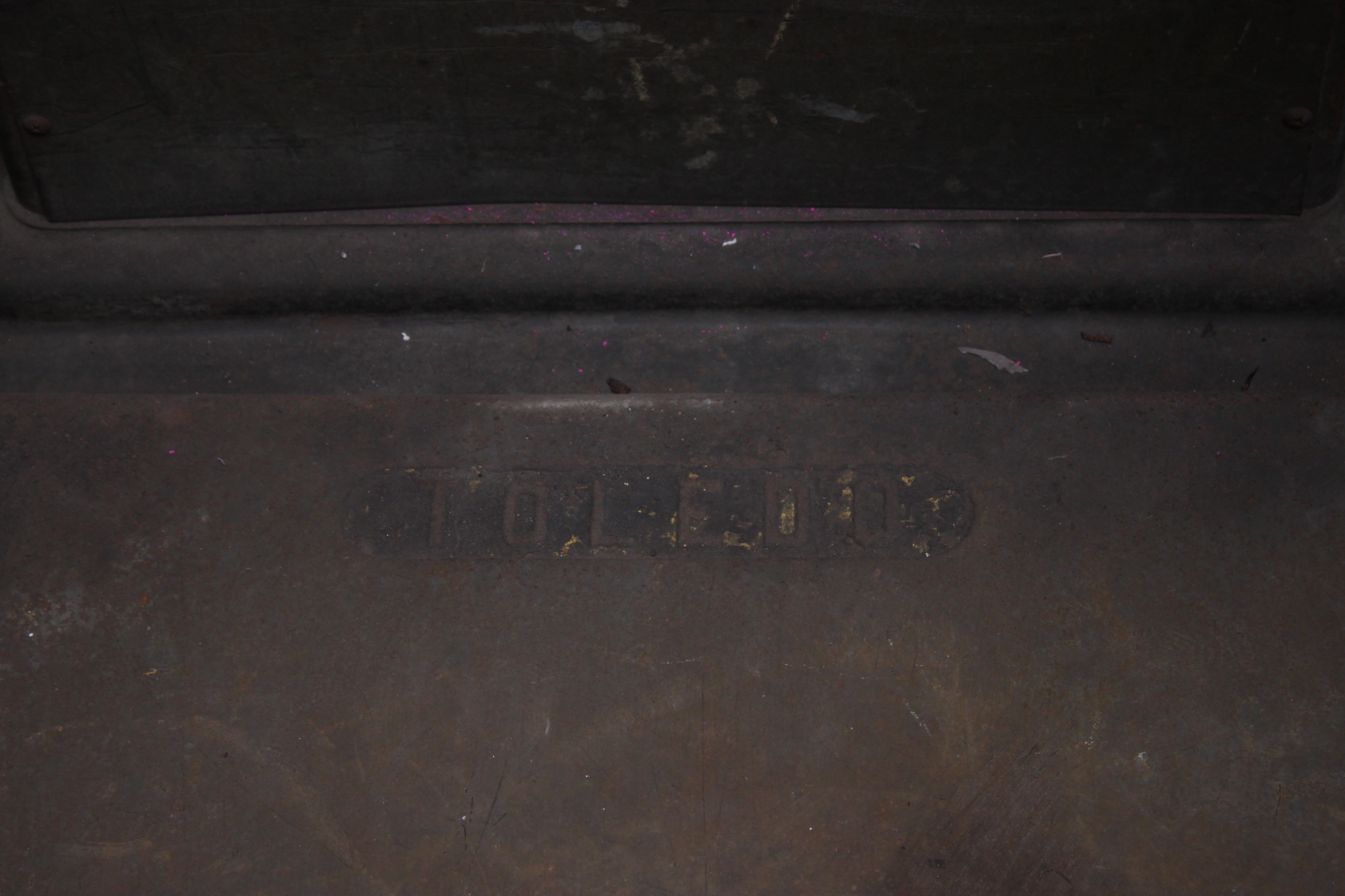 Vintage Toledo Scale Company "Honest Weight" Industrial Scale