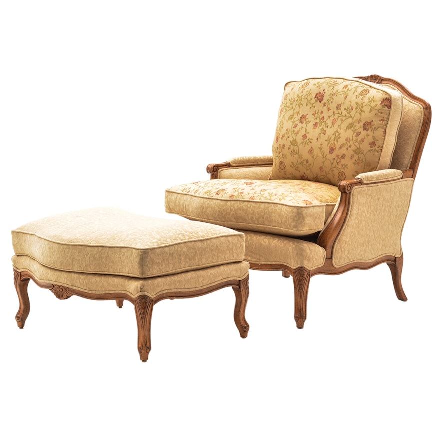 House of France Armchair with Ottoman