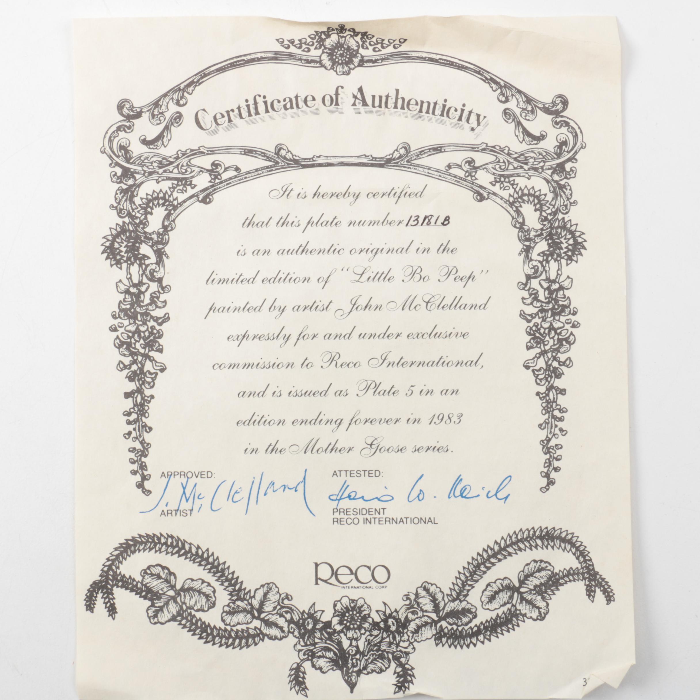 Vintage Porcelain Collector's Plates Including Limoges