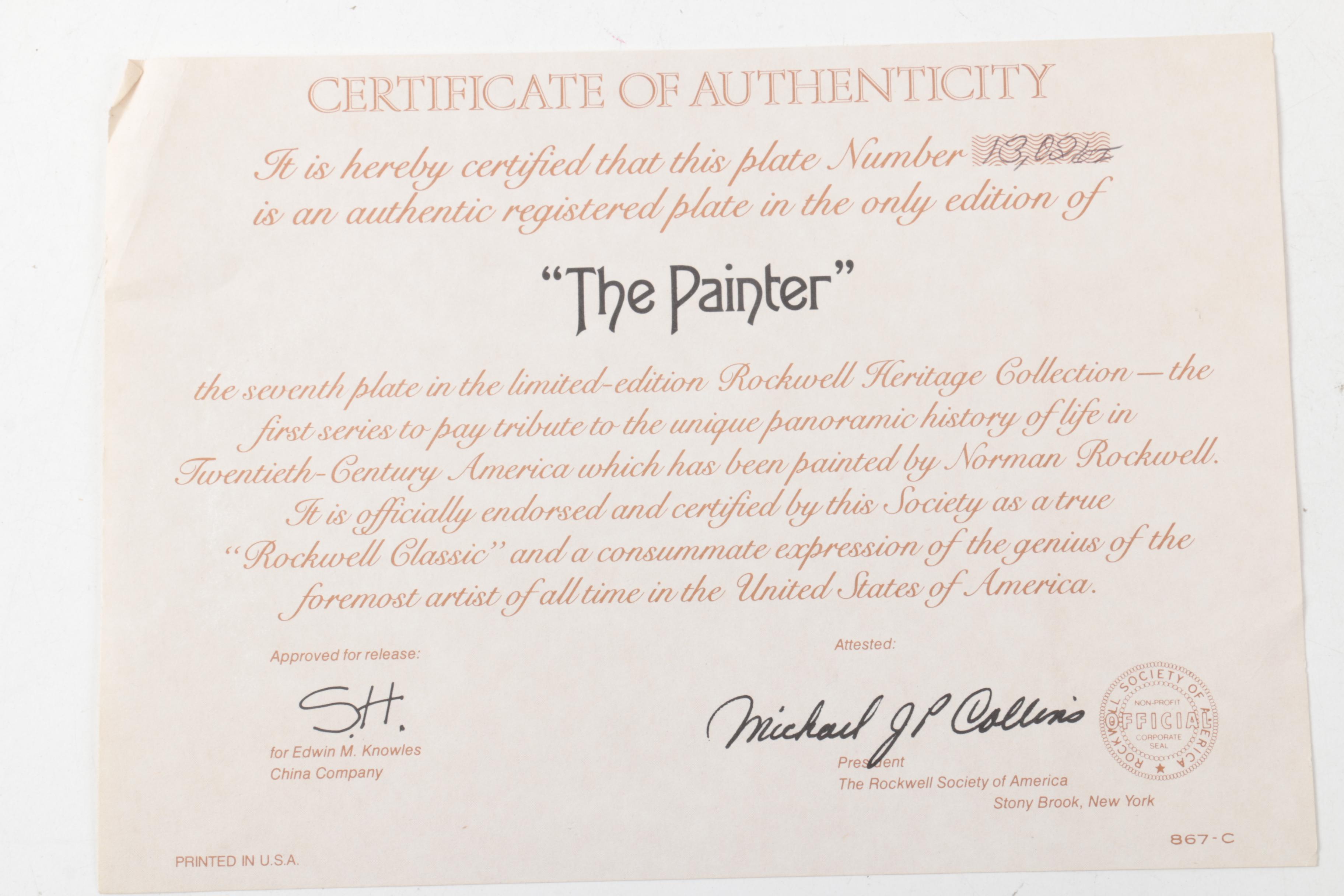 Vintage Porcelain Collector's Plates Including Limoges