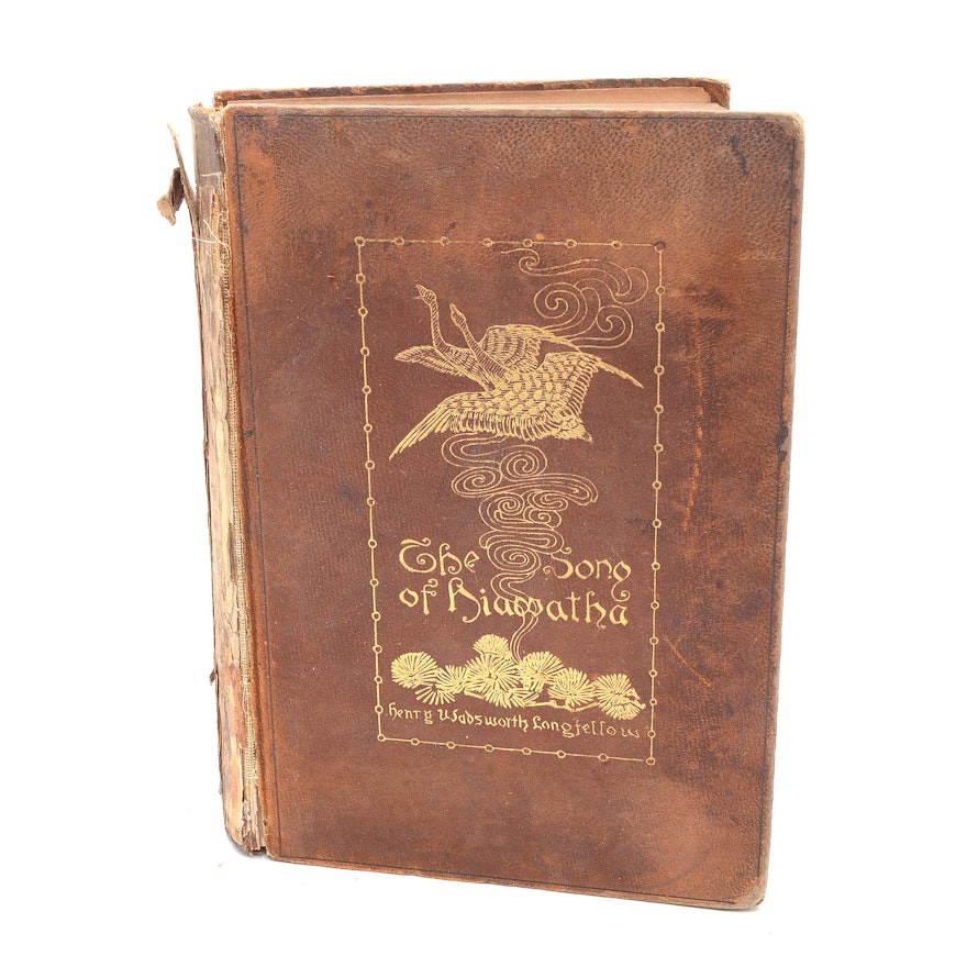 1890 First Remington Illustrated Edition of "The Song of Hiawatha" by Longfellow