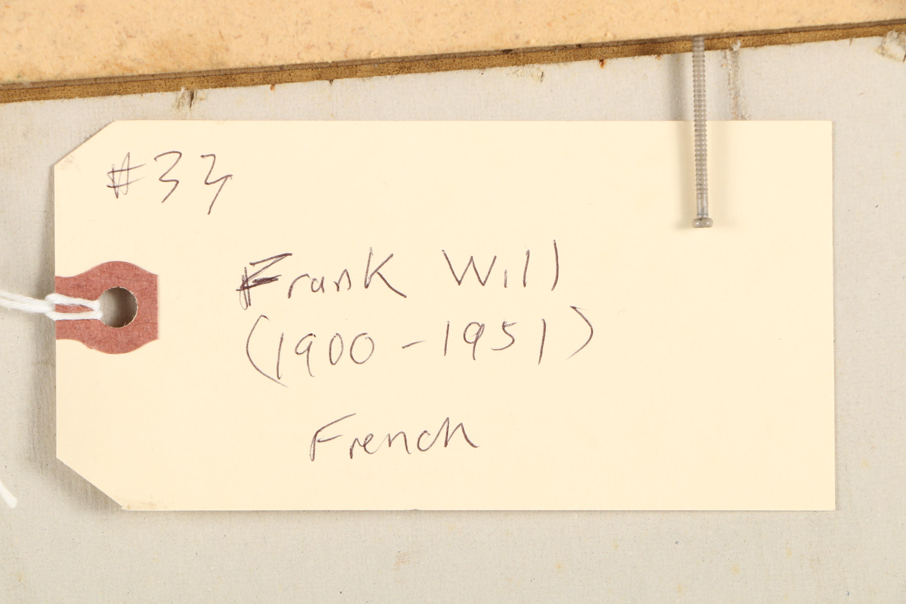 Frank-Will Watercolor, Ink and Gouache Painting on Paper "Concarneau"