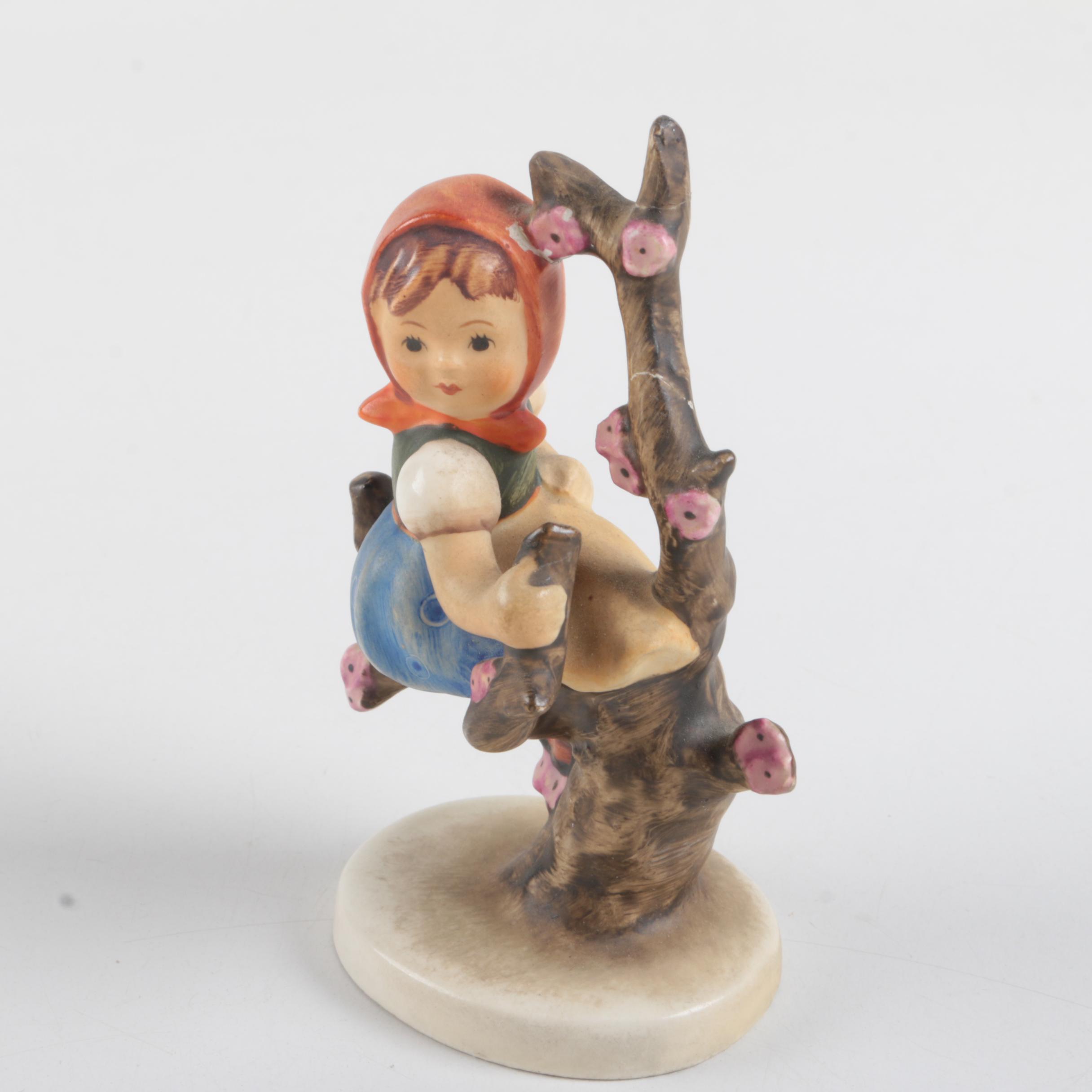 Vintage Hummel and Goebel Porcelain Figurines Including "Apple Tree Girl"