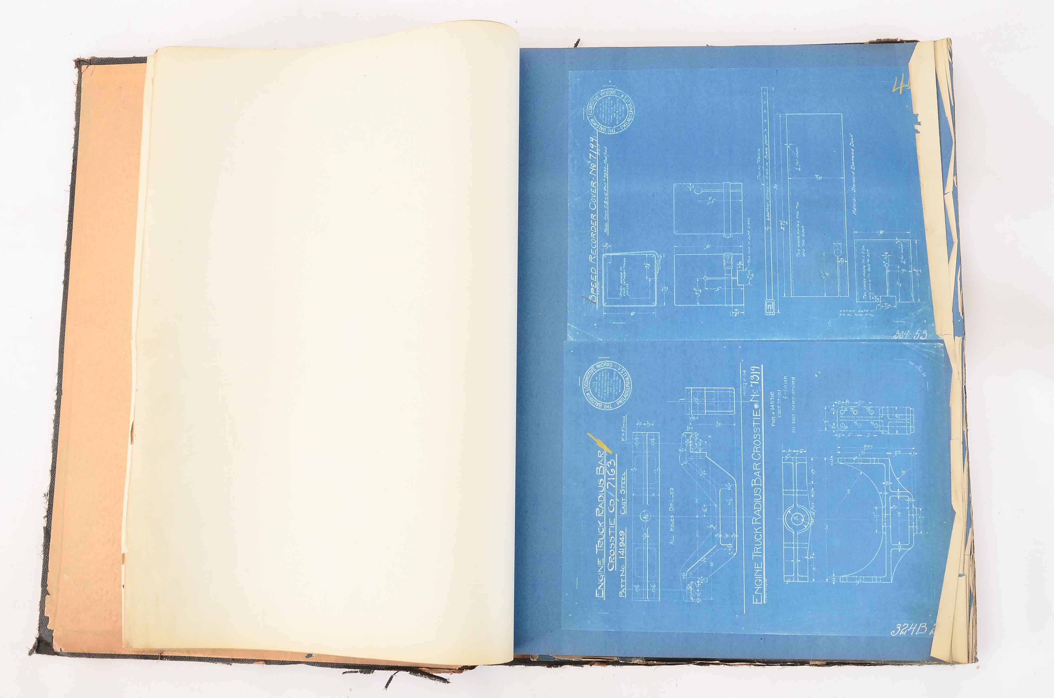 Baldwin Locomotive Works Bound Schematics for O-3 Class Locomotive