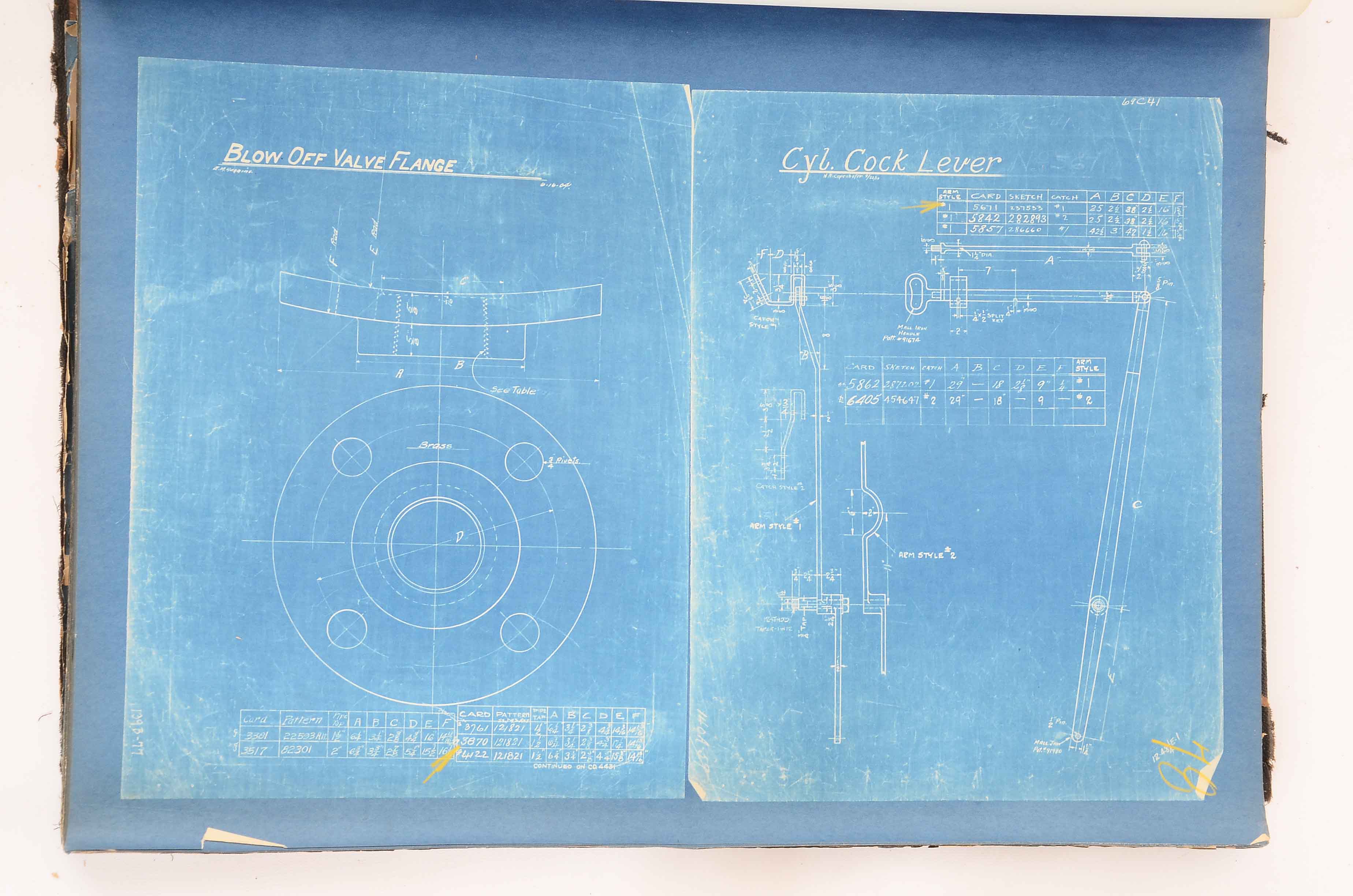 Baldwin Locomotive Works Bound Schematics for O-3 Class Locomotive