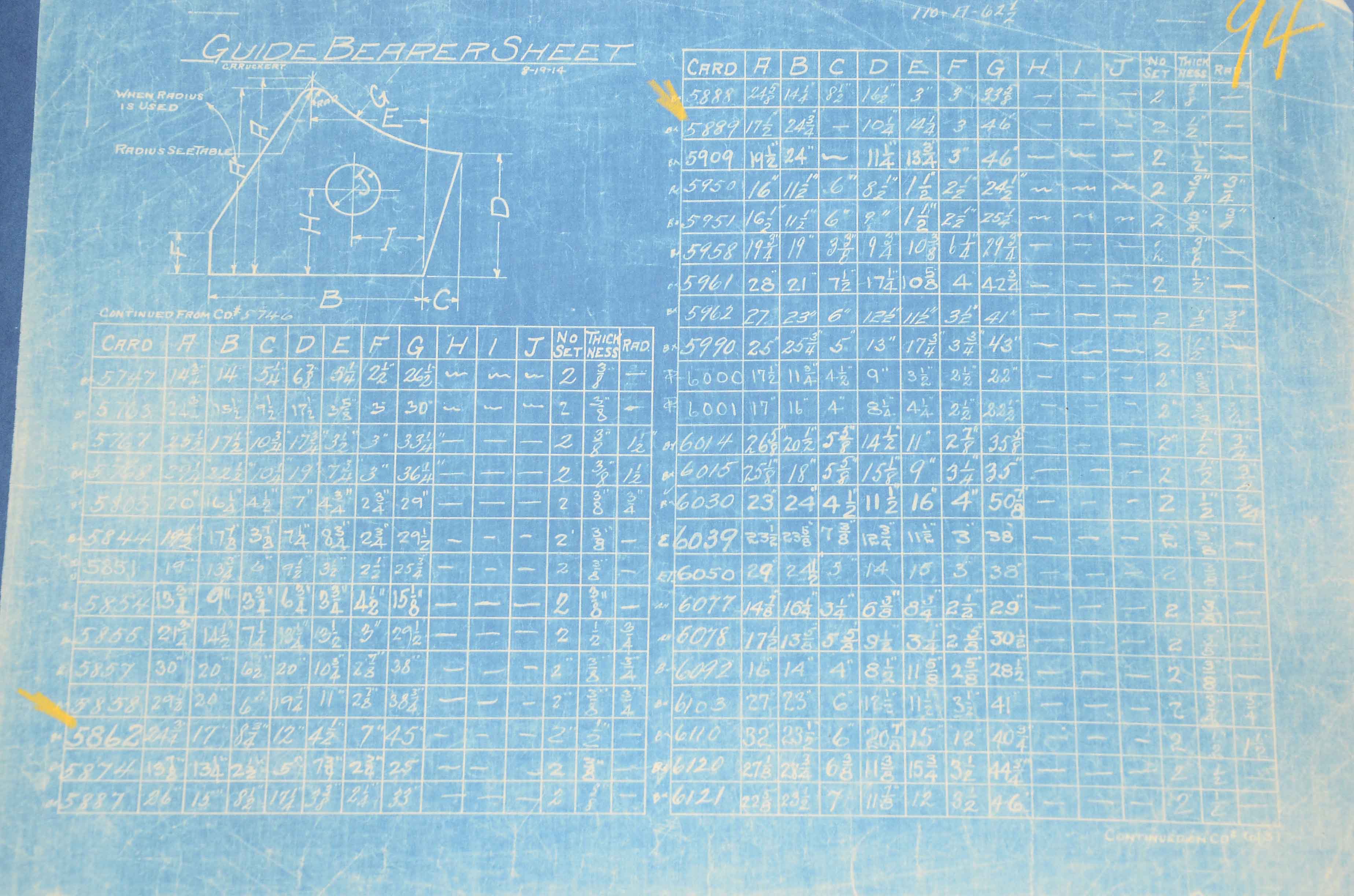 Baldwin Locomotive Works Bound Schematics for O-3 Class Locomotive