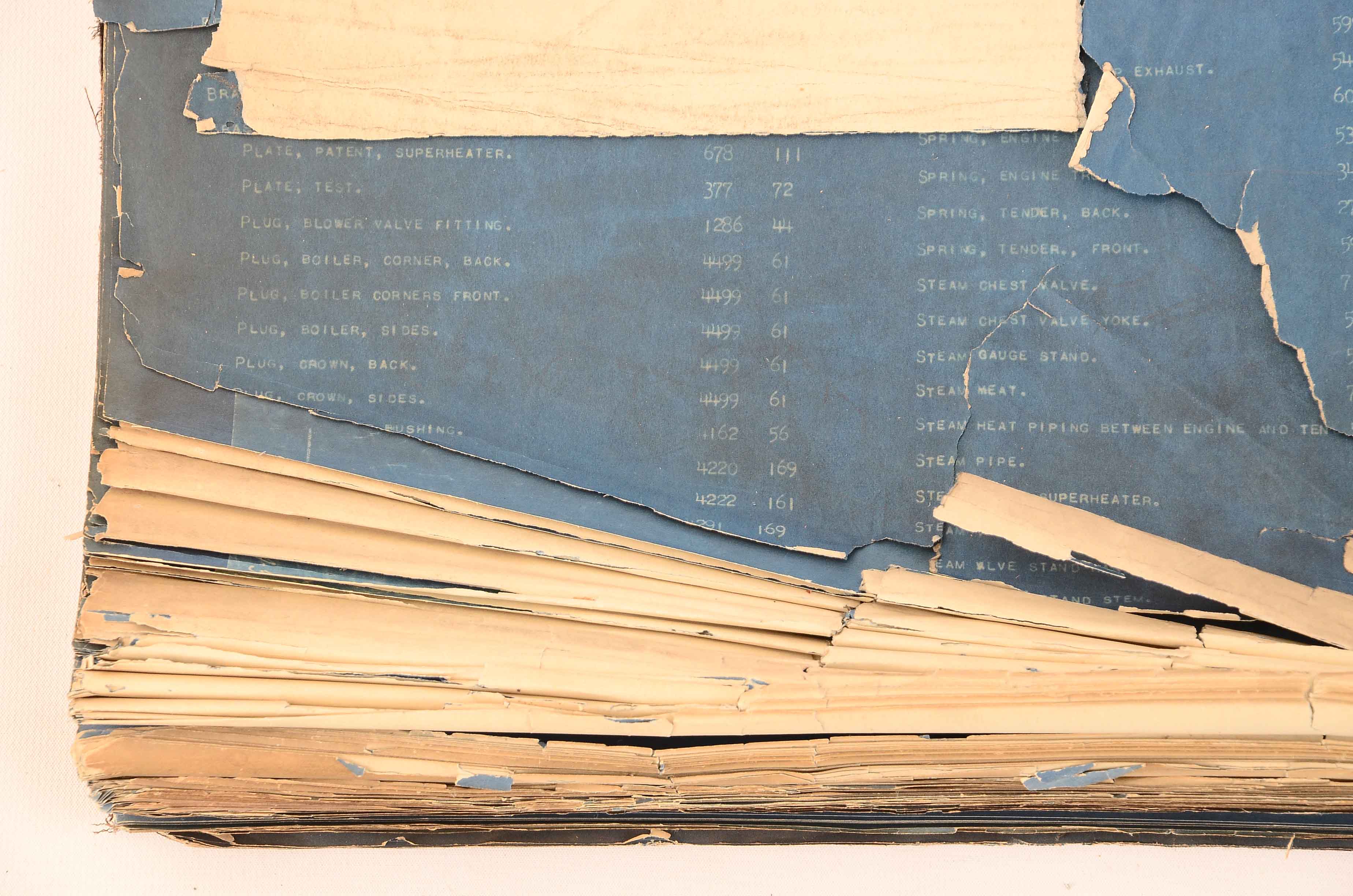 Baldwin Locomotive Works Bound Schematics for O-3 Class Locomotive