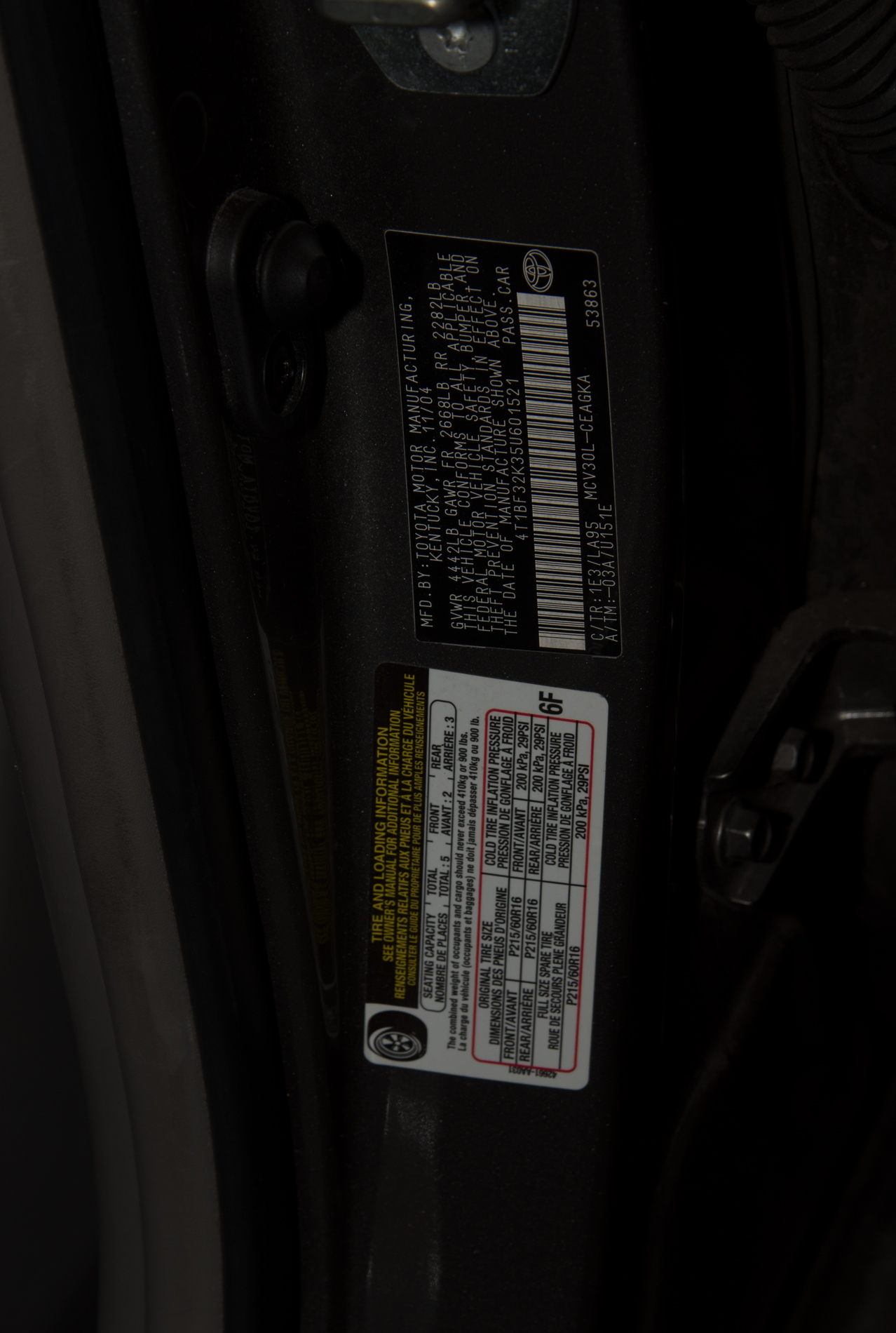 2005 Toyota Camry XLE Sedan