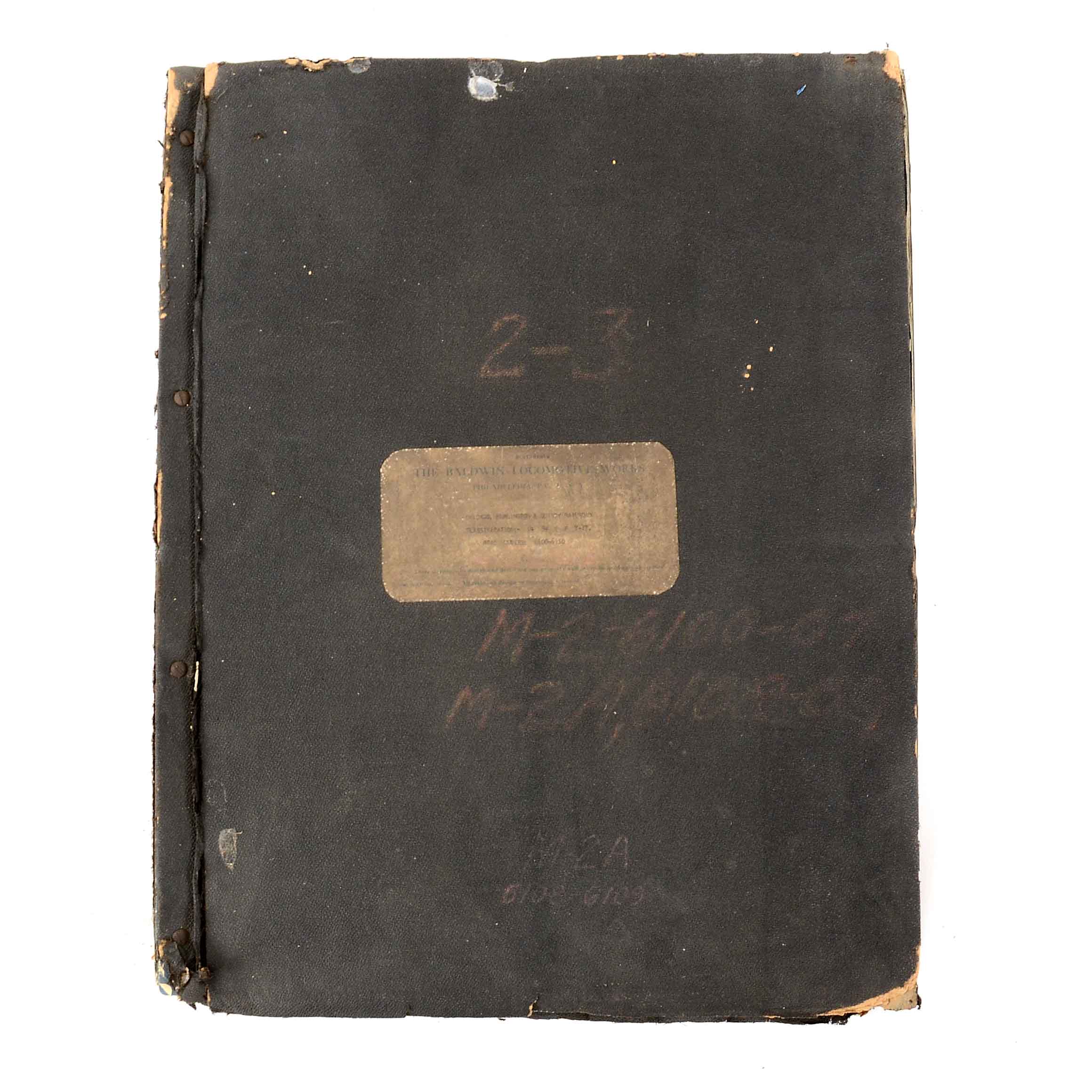 Baldwin Locomotive Works Bound Schematics for the M-2 Class 2-10-2 Locomotive