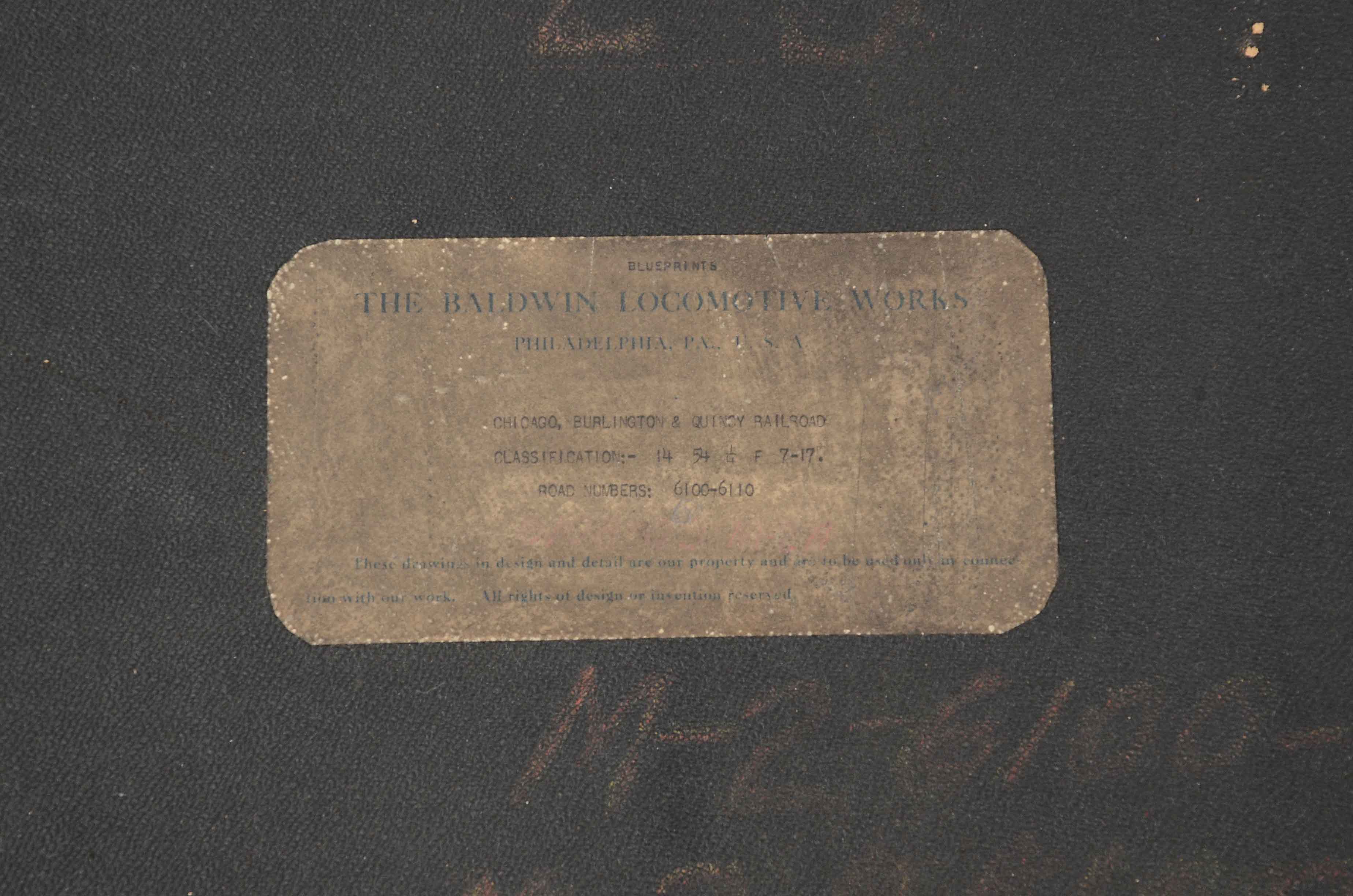 Baldwin Locomotive Works Bound Schematics for the M-2 Class 2-10-2 Locomotive