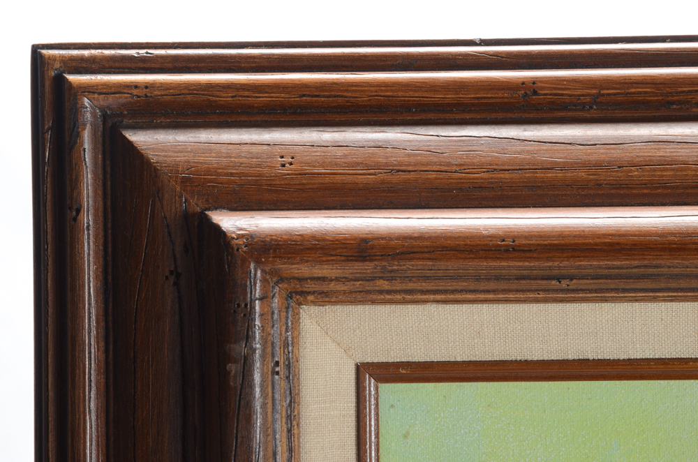 N. Vangeen Original Oil Painting of a Harbor Scene