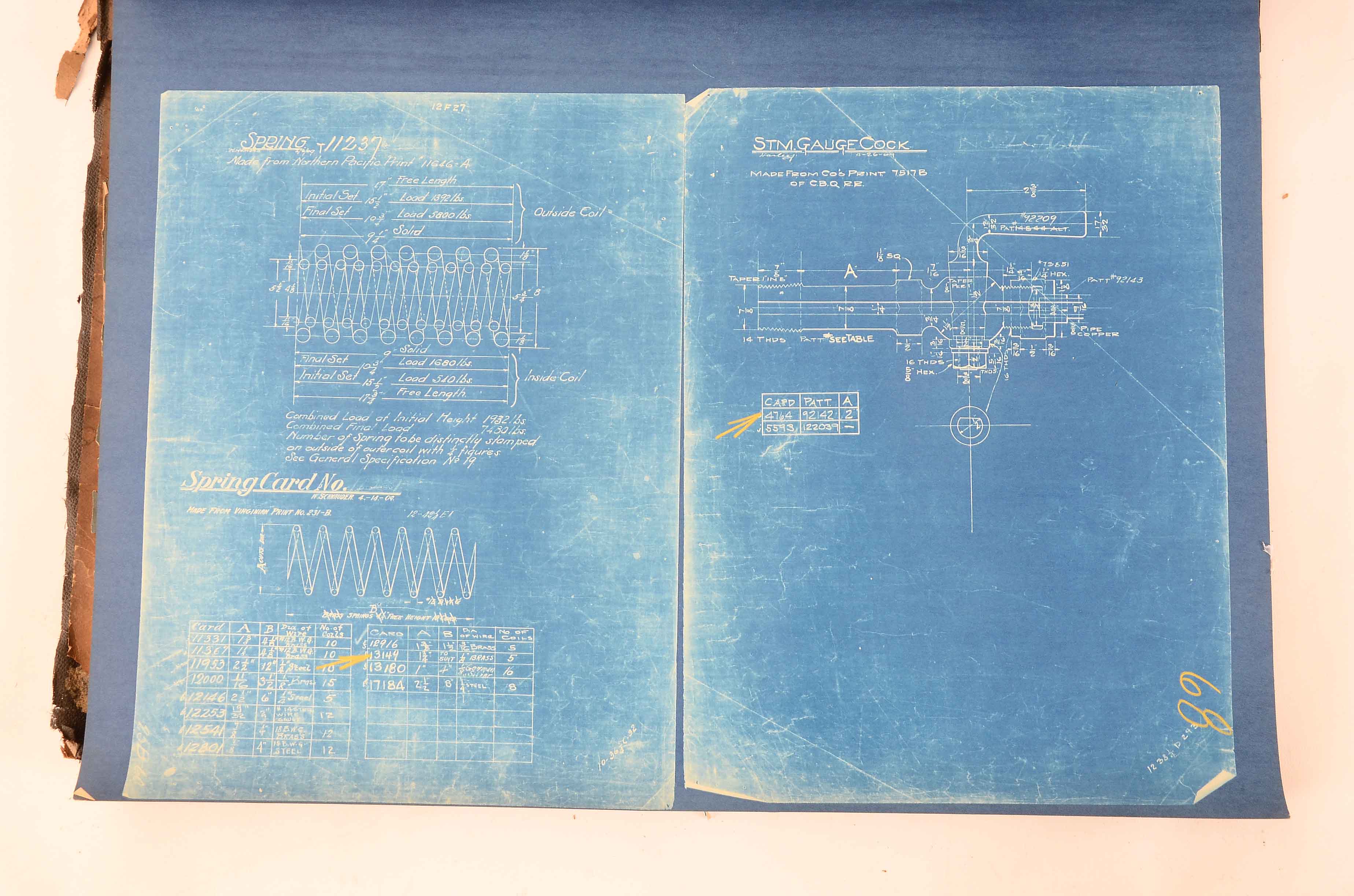 Baldwin Locomotive Works Bound Schematics for the M-2 Class 2-10-2 Locomotive