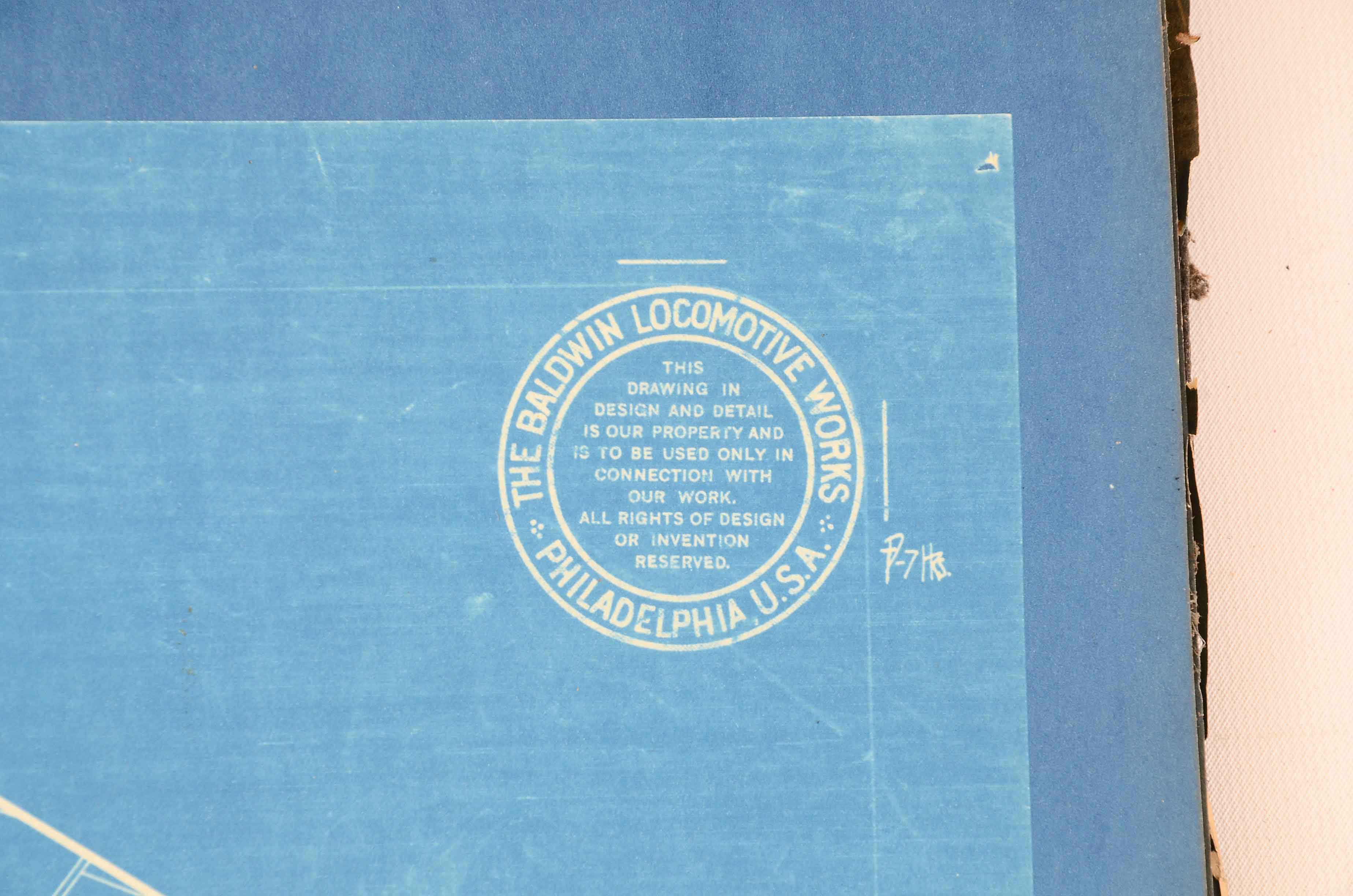 Baldwin Locomotive Works Bound Schematics for the M-2 Class 2-10-2 Locomotive
