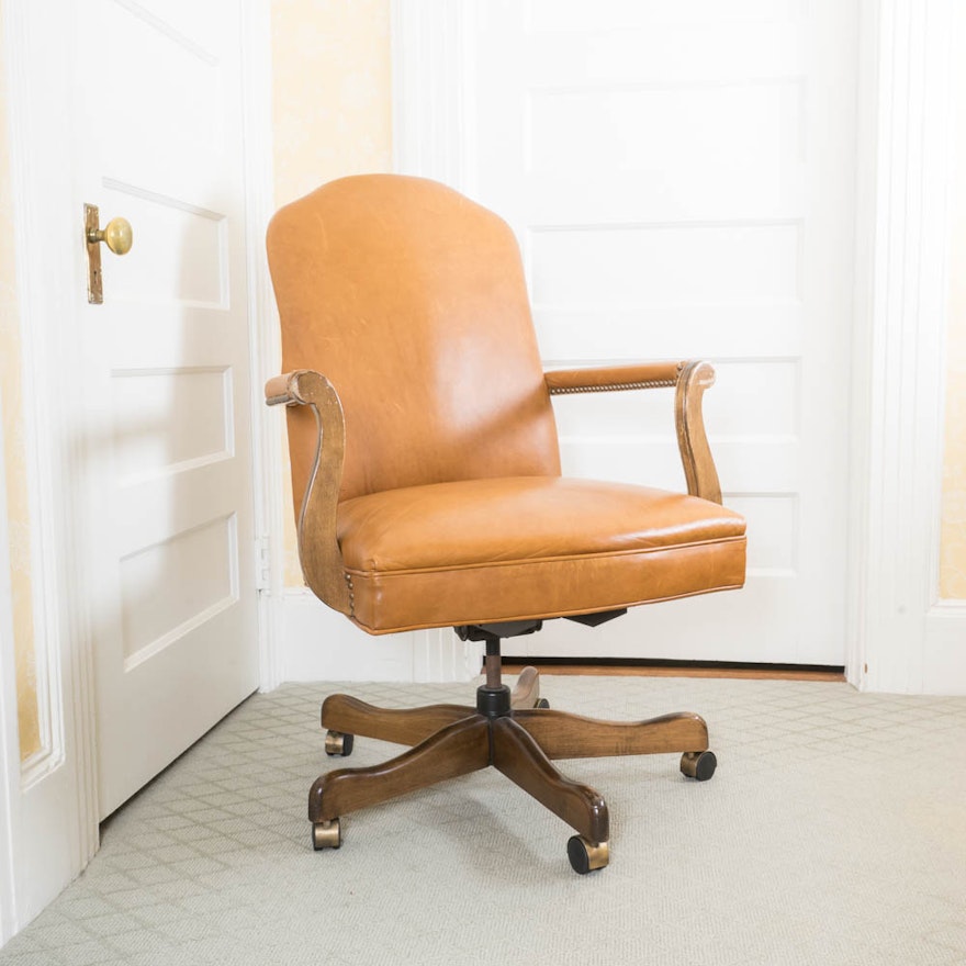 Leather Upholstered Desk Chair