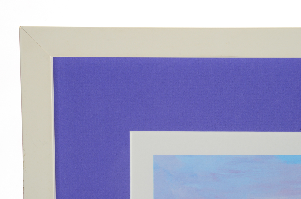 Jean Claude Picot Seriolithograph on Paper "Two Femmes au Jardin a Theoule"