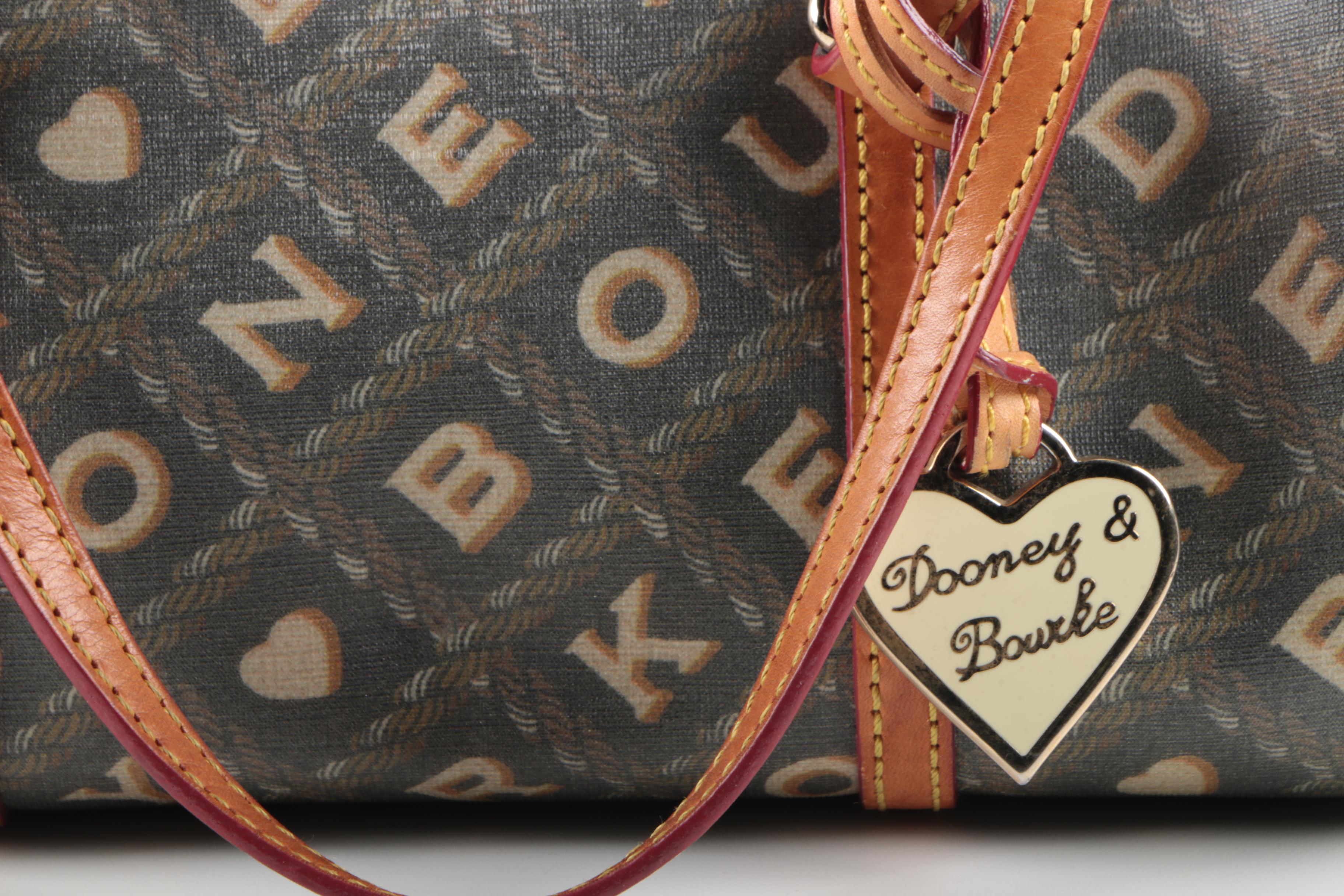 Dooney & Bourke Coated Canvas and Leather Satchel
